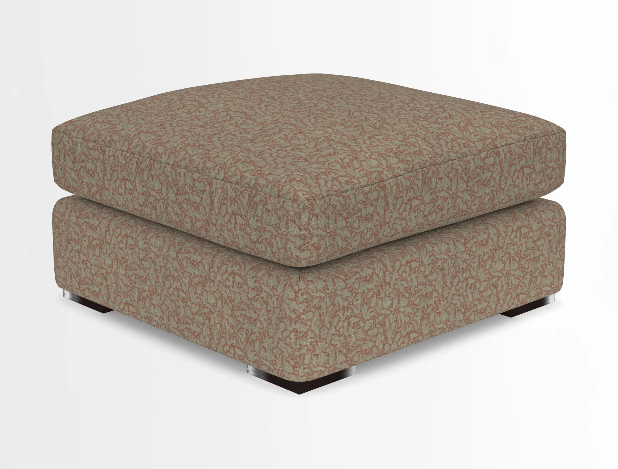Stockbridge Combi Footstool in Two Tone Plain Biscuit