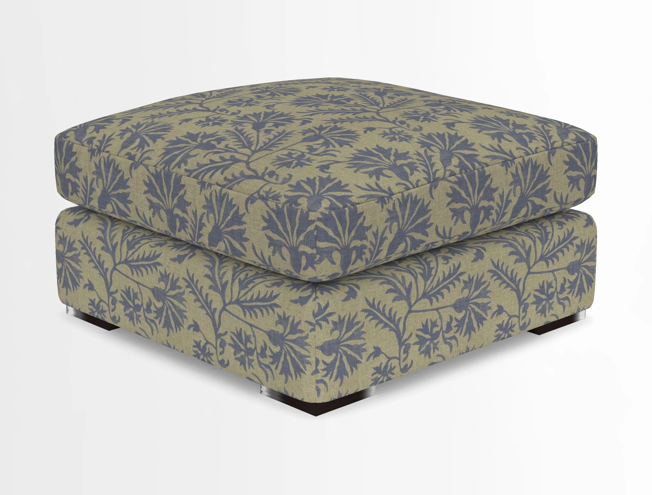 Stockbridge Combi Footstool in Two Tone Plain Biscuit