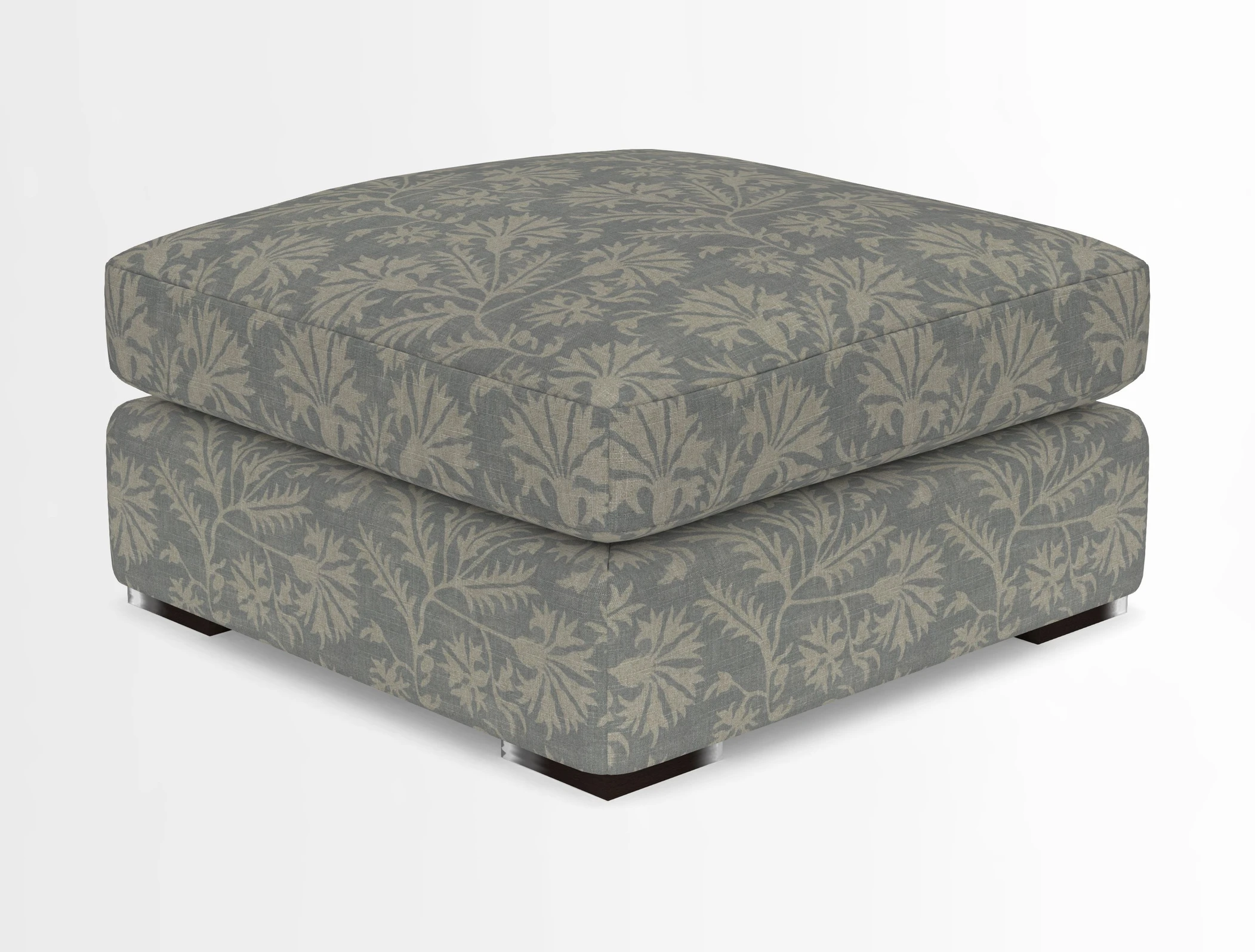 Stockbridge Combi Footstool in Two Tone Plain Biscuit