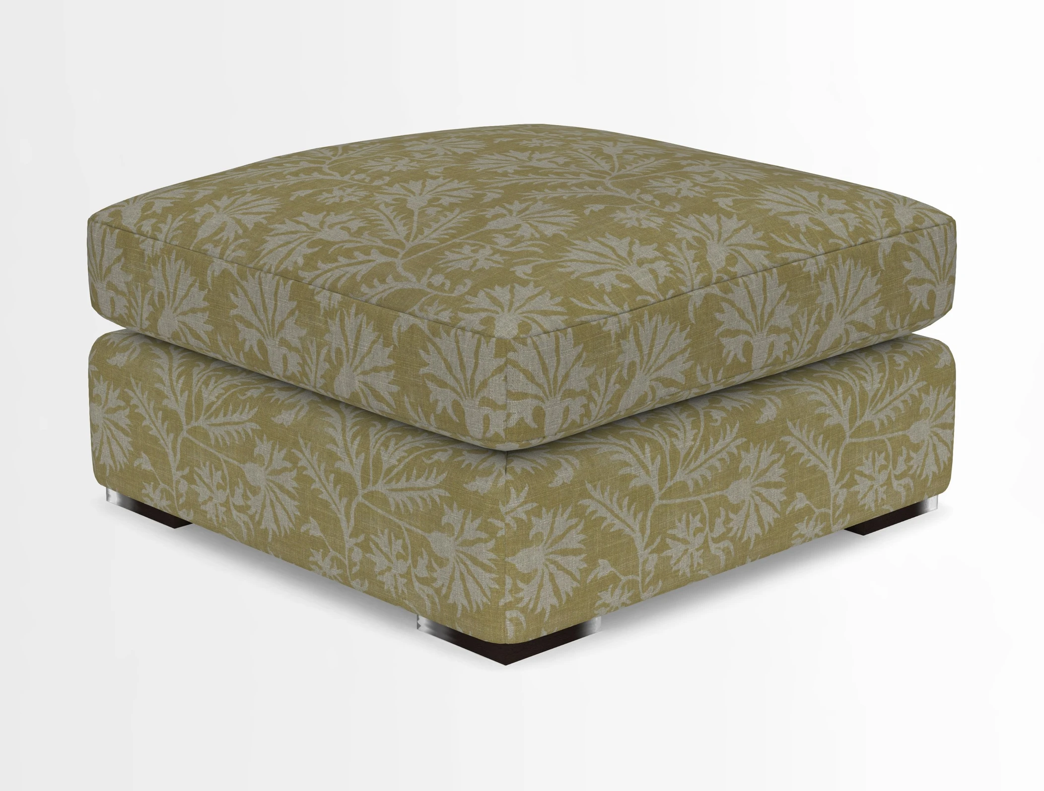 Stockbridge Combi Footstool in Two Tone Plain Biscuit