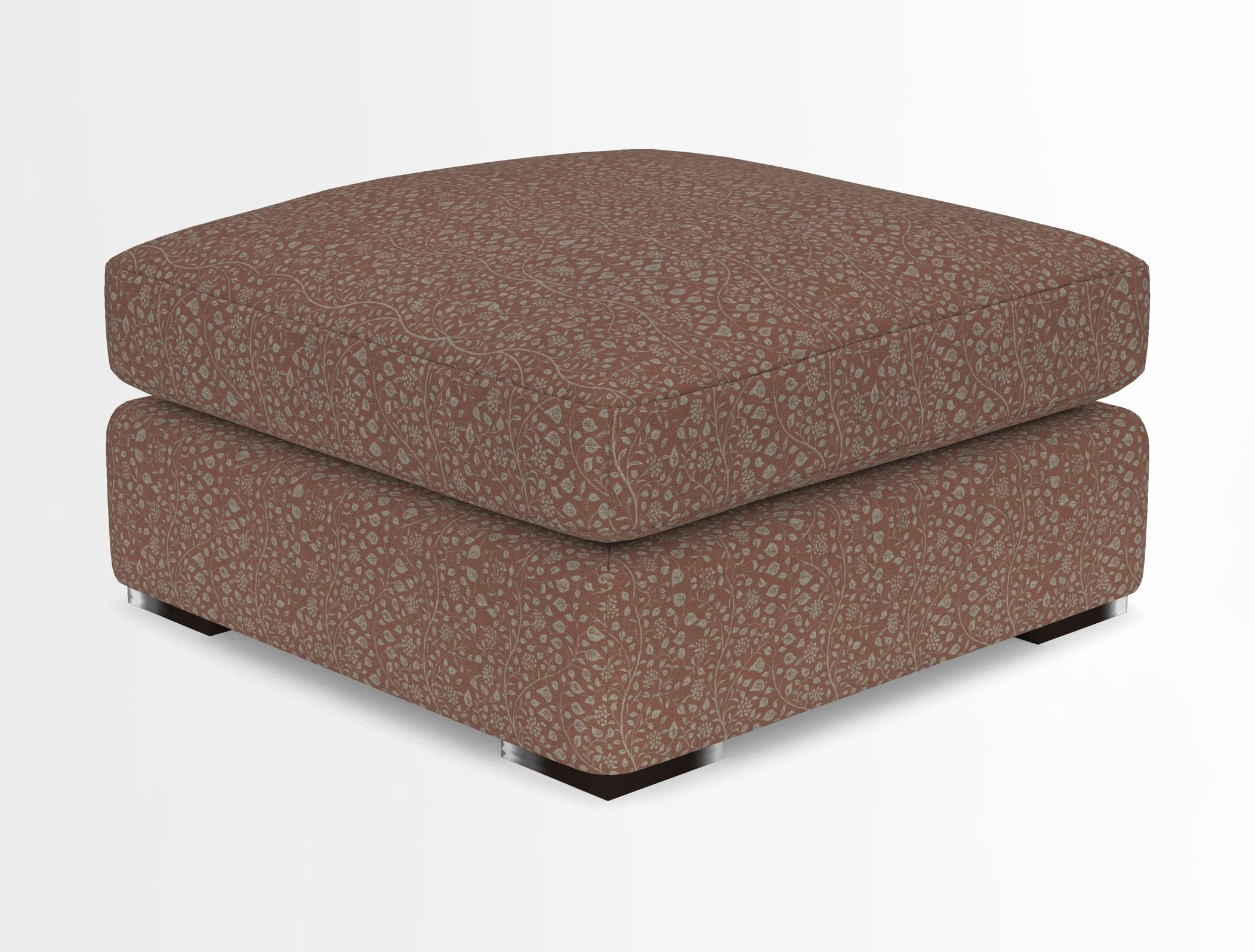 Stockbridge Combi Footstool in Two Tone Plain Biscuit