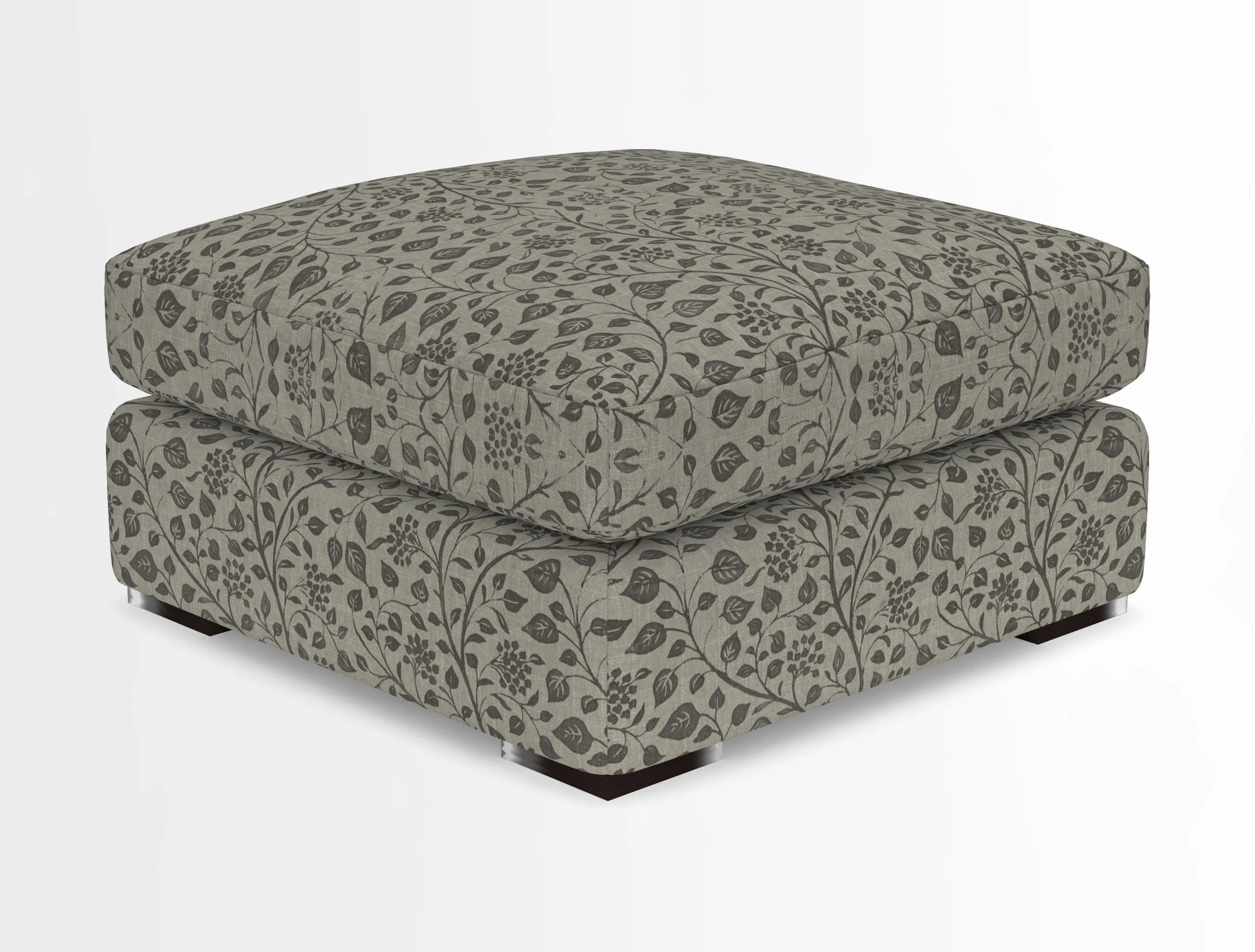 Stockbridge Combi Footstool in Two Tone Plain Biscuit