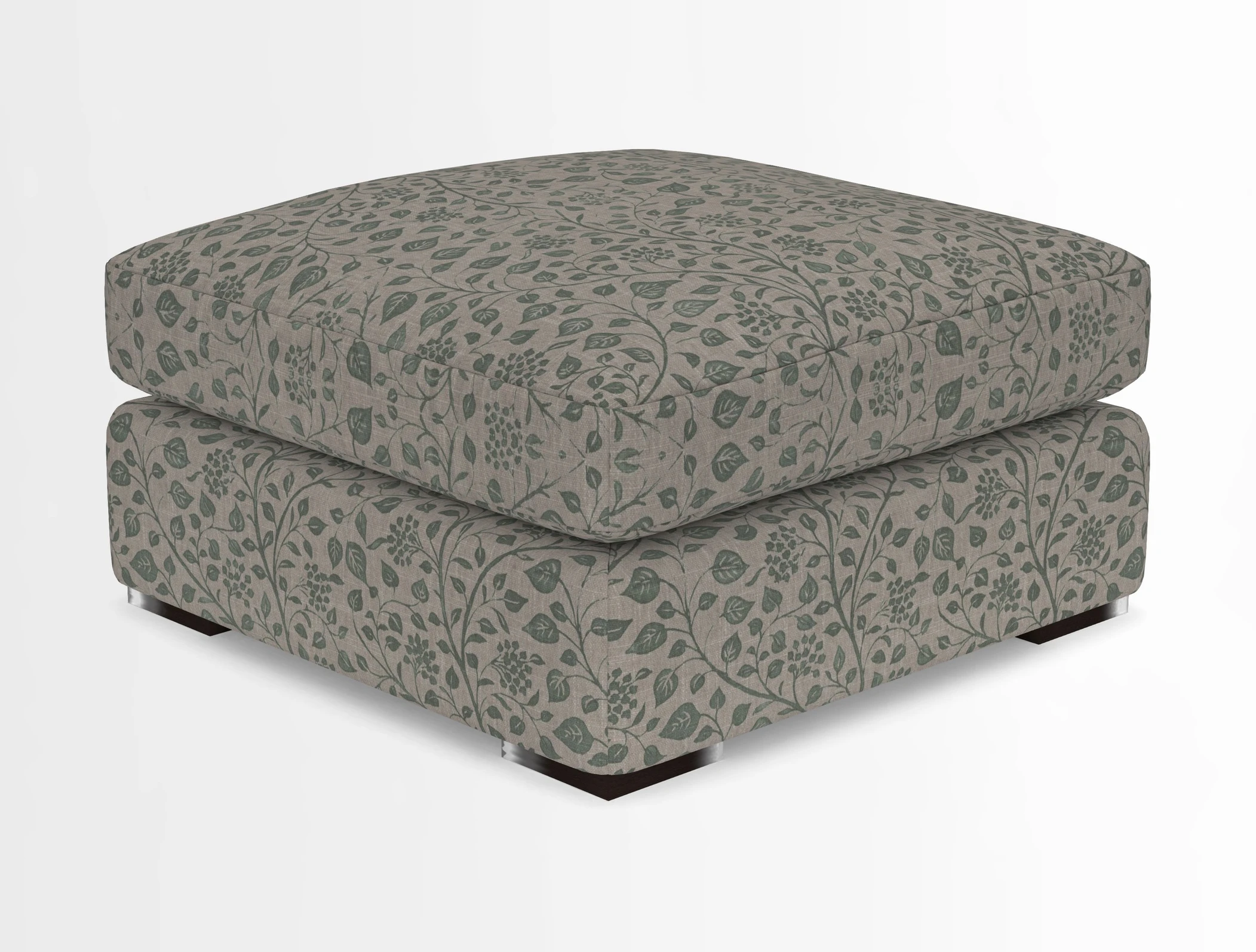 Stockbridge Combi Footstool in Two Tone Plain Biscuit