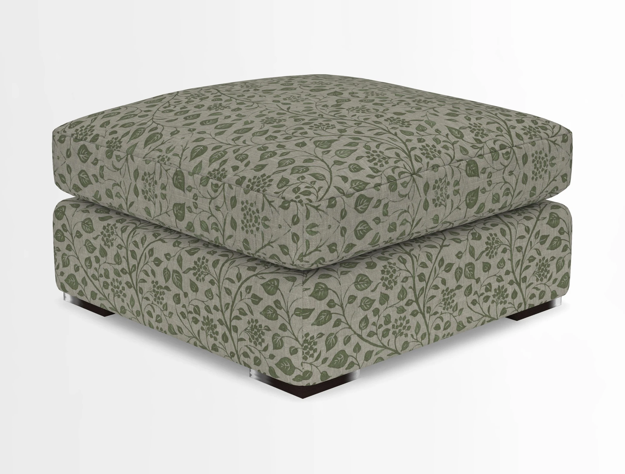 Stockbridge Combi Footstool in Two Tone Plain Biscuit