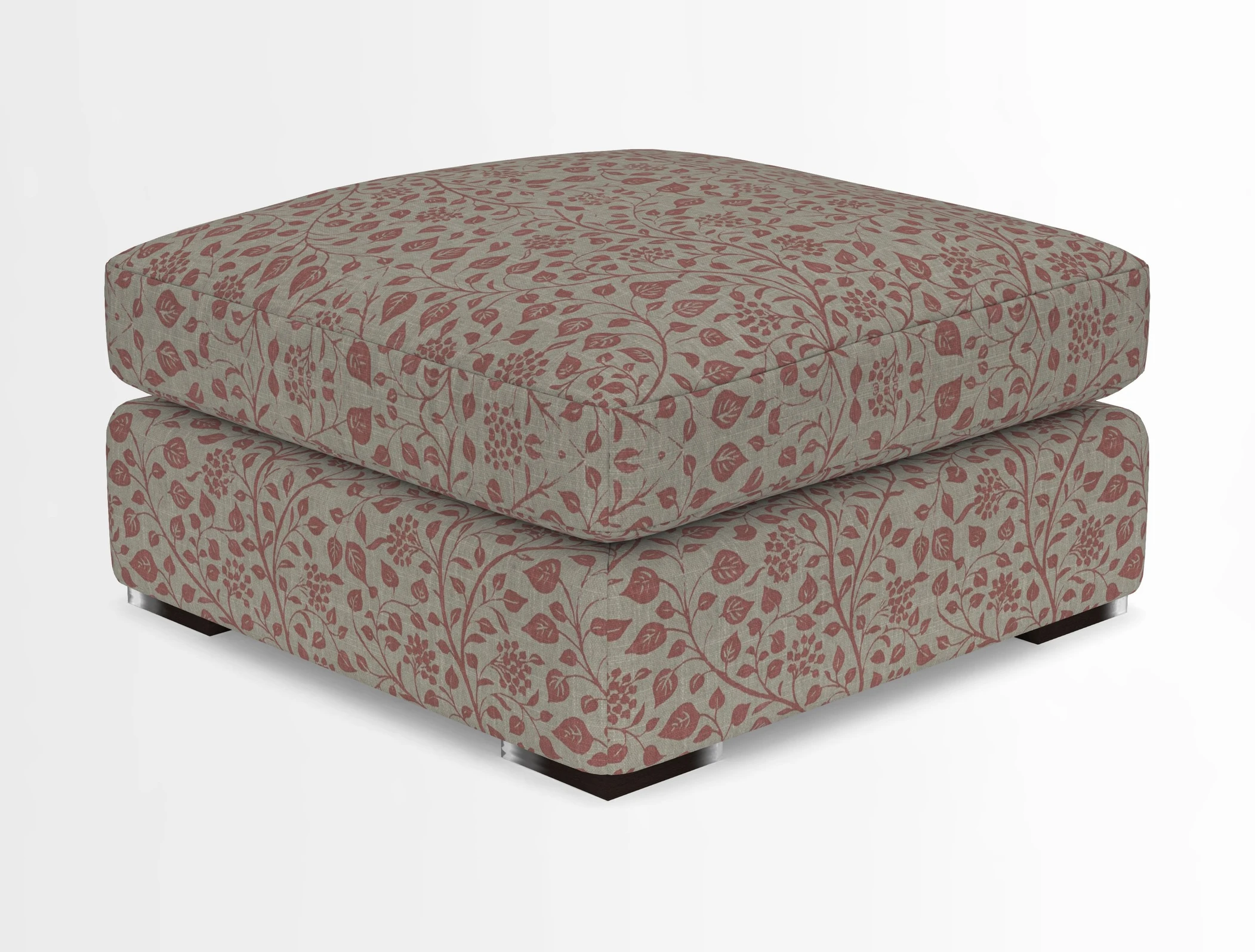 Stockbridge Combi Footstool in Two Tone Plain Biscuit