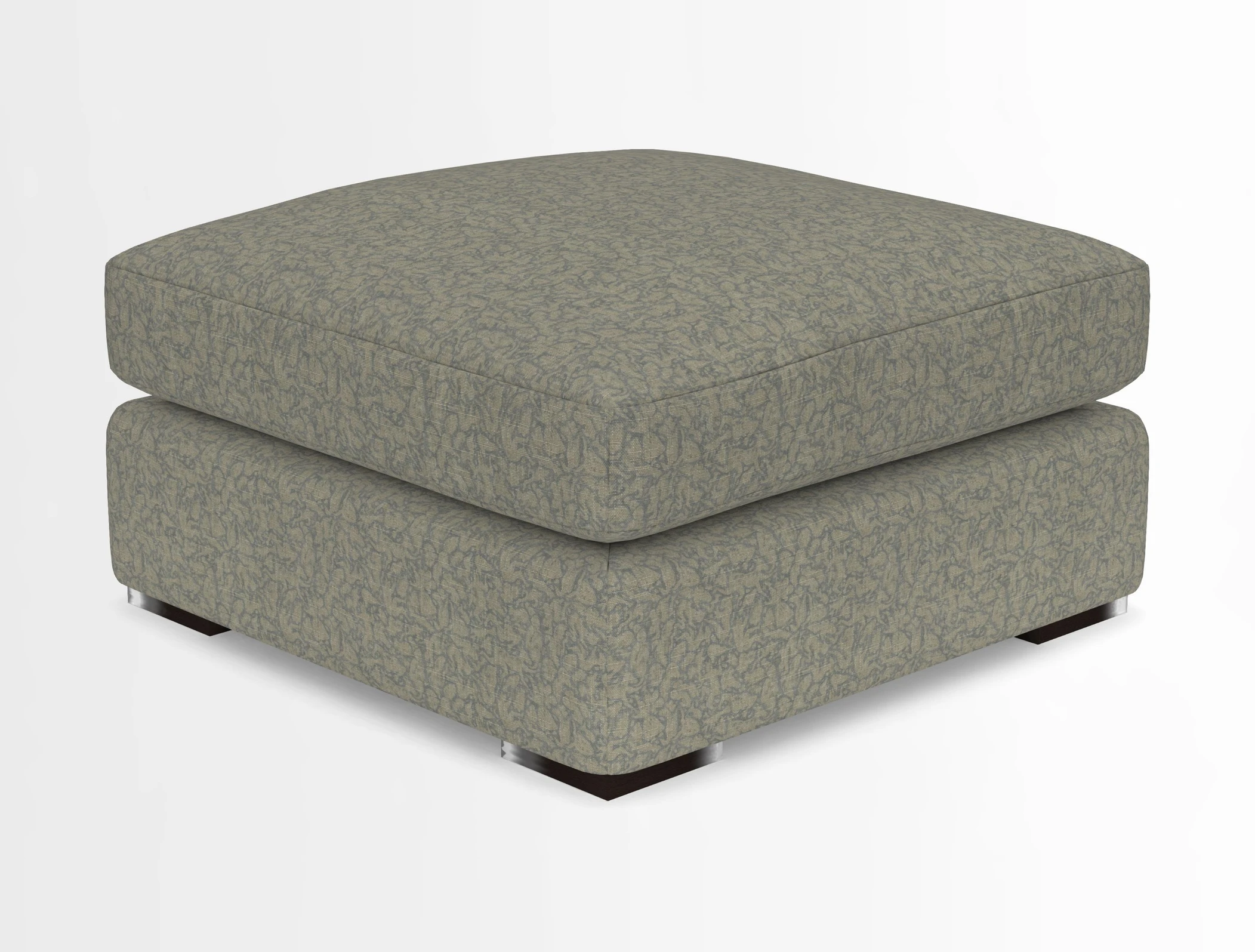 Stockbridge Combi Footstool in Two Tone Plain Biscuit