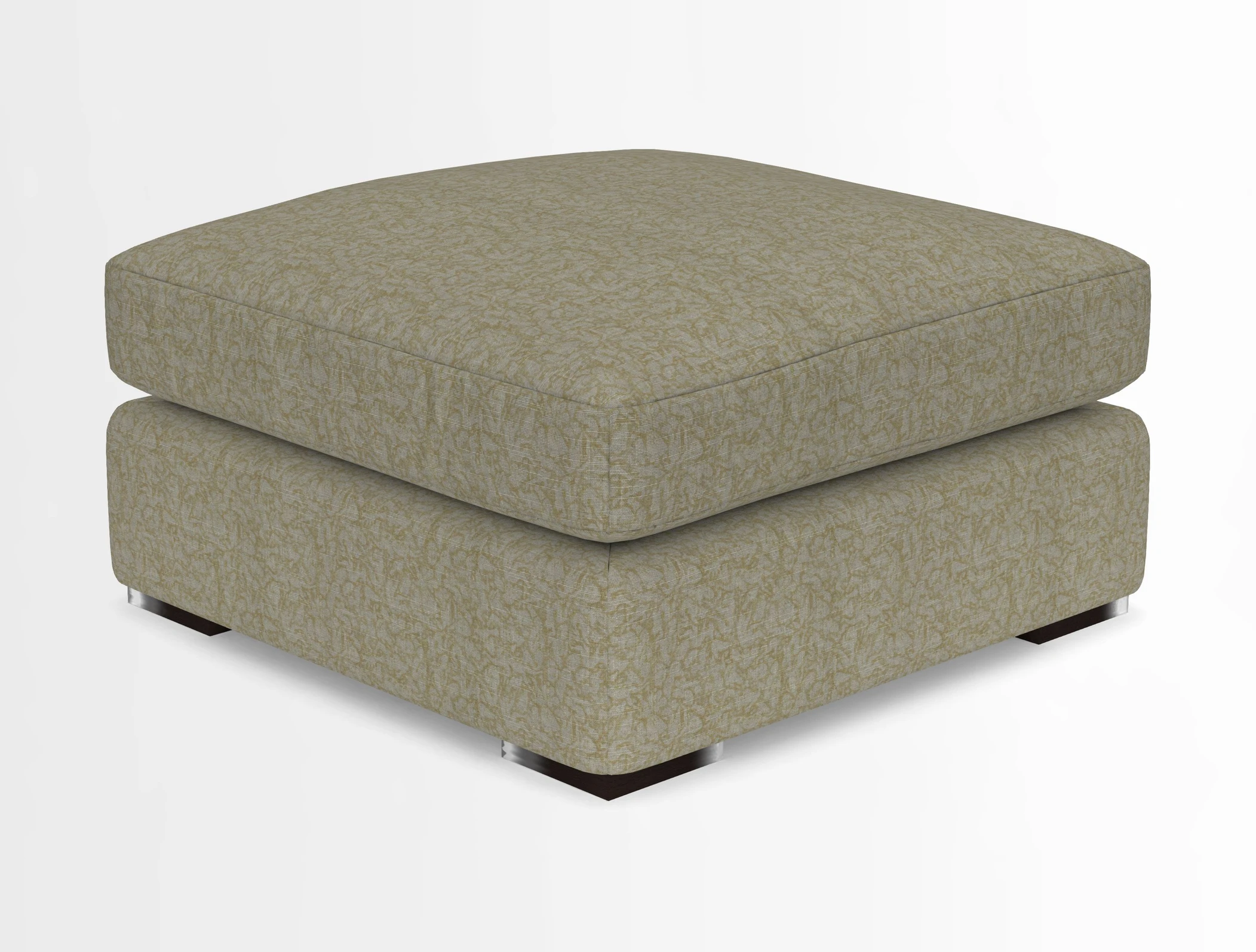 Stockbridge Combi Footstool in Two Tone Plain Biscuit