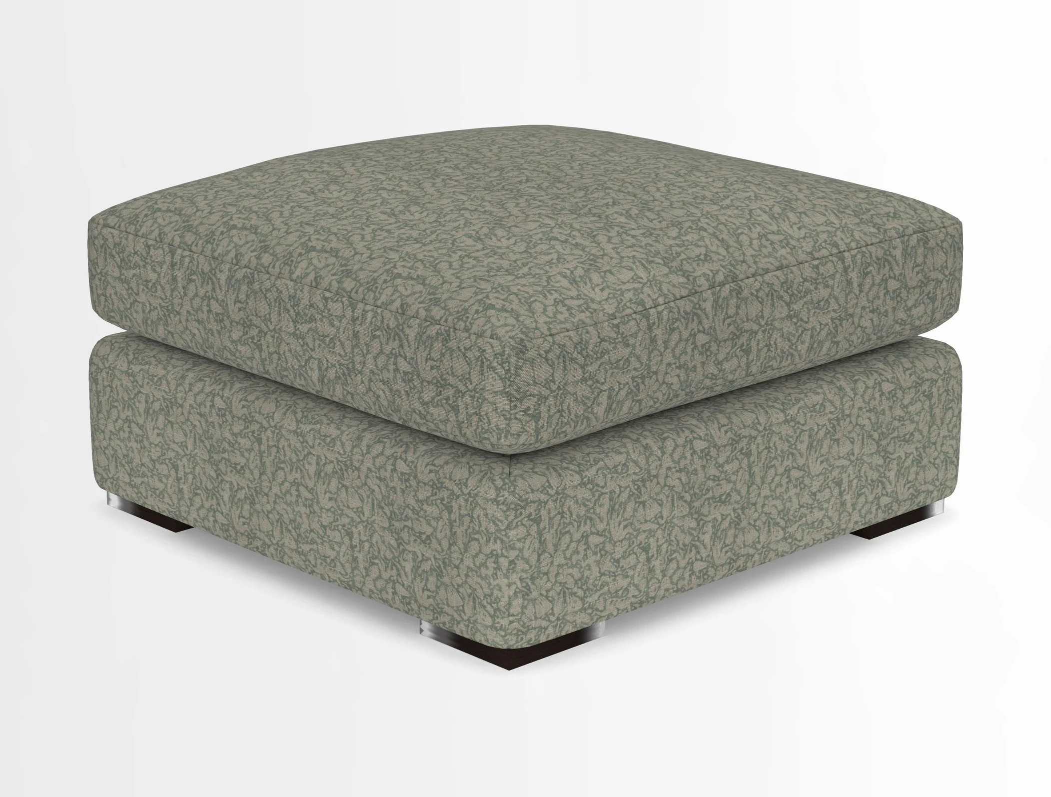 Stockbridge Combi Footstool in Two Tone Plain Biscuit