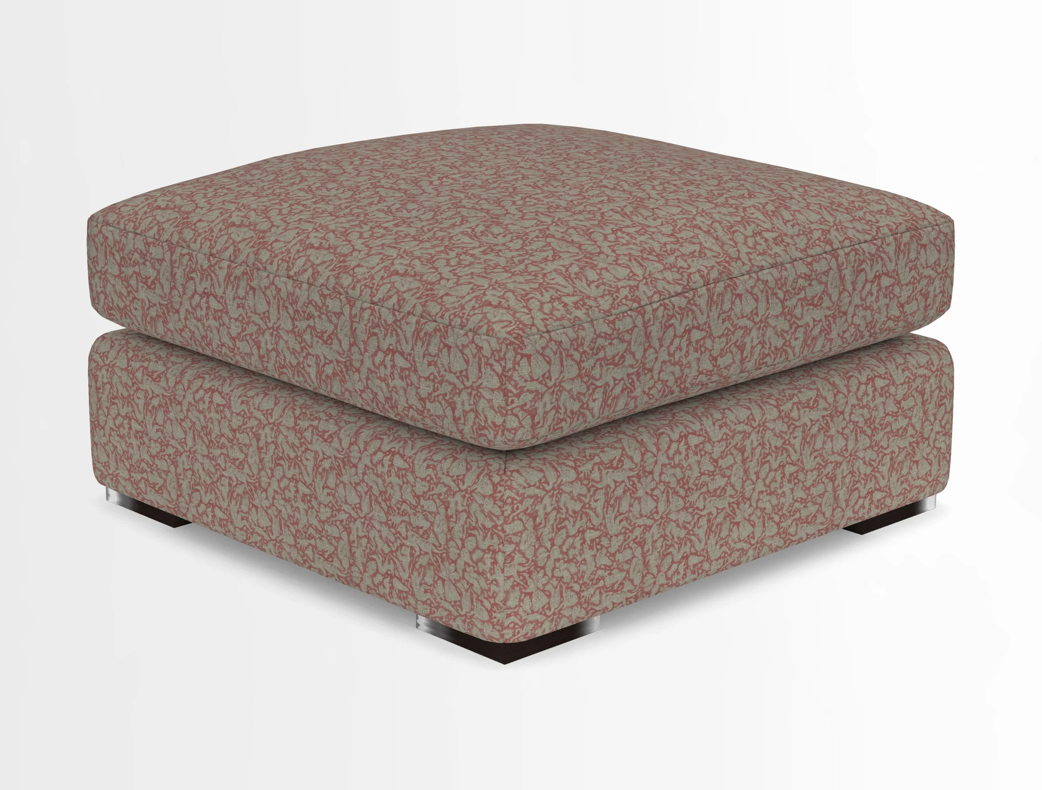 Stockbridge Combi Footstool in Two Tone Plain Biscuit