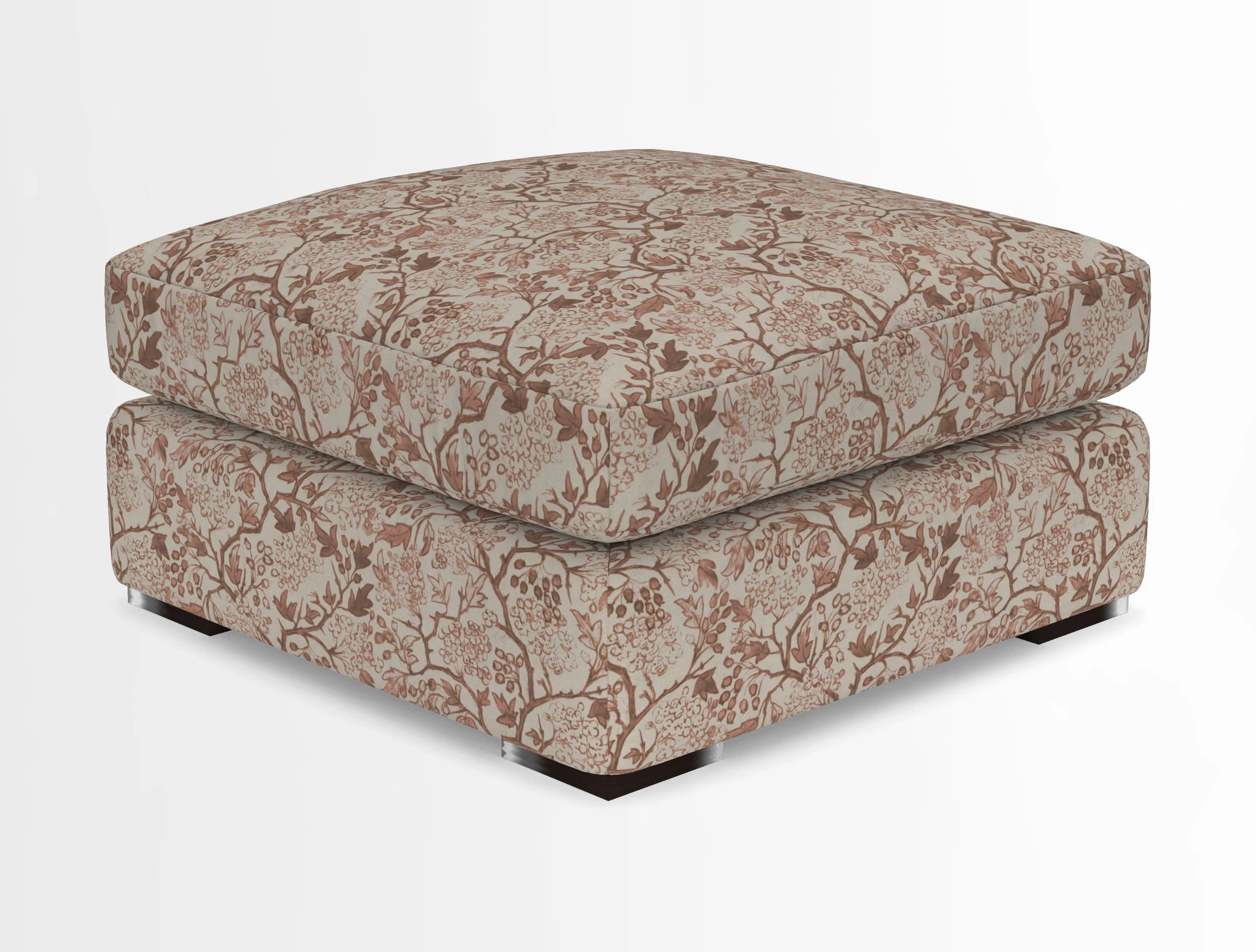 Stockbridge Combi Footstool in Two Tone Plain Biscuit