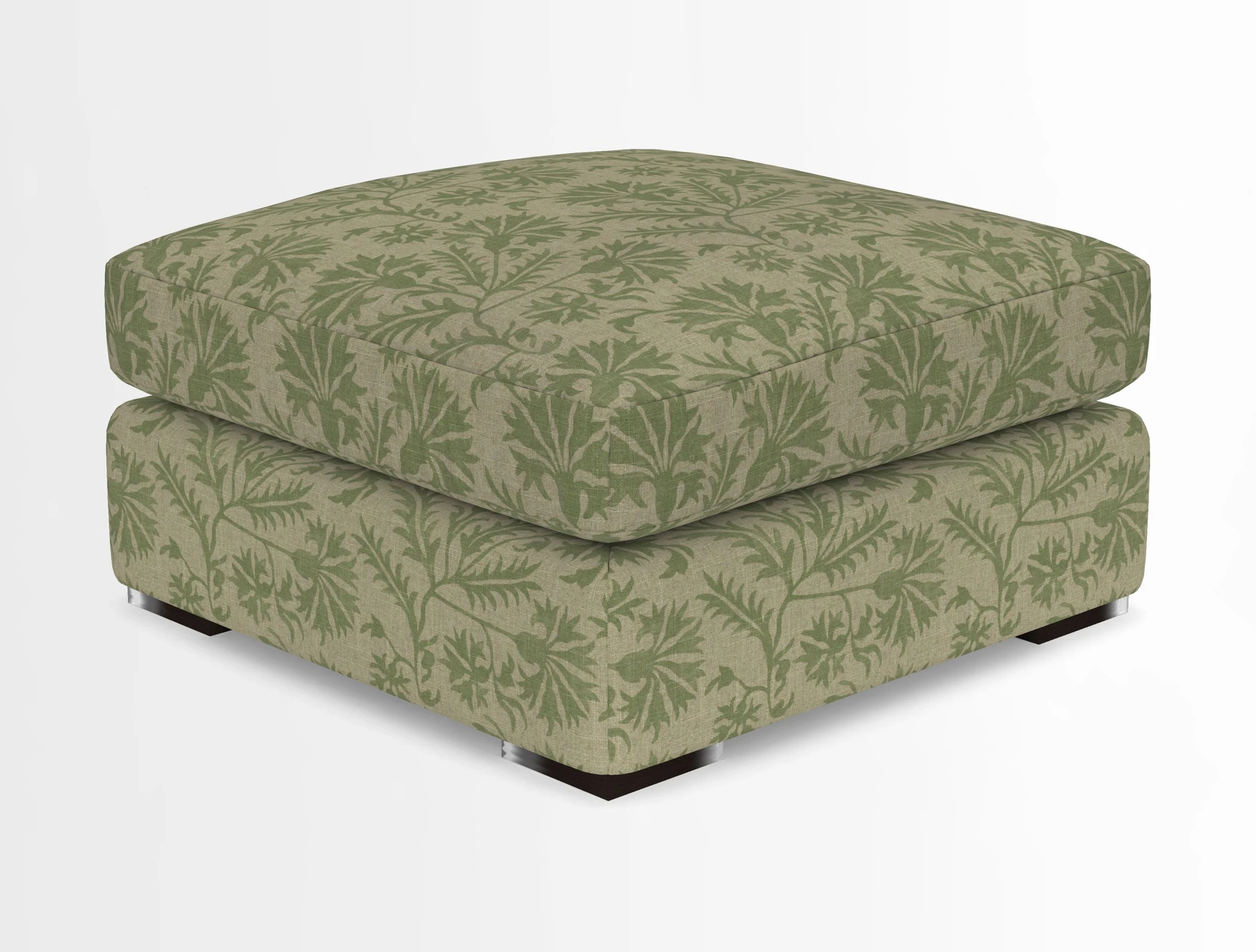 Stockbridge Combi Footstool in Two Tone Plain Biscuit
