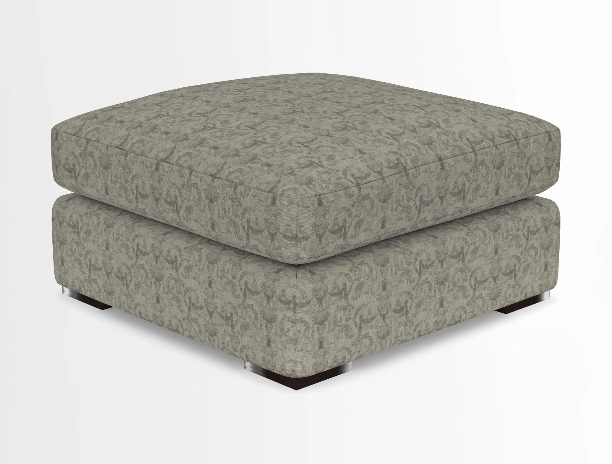 Stockbridge Combi Footstool in Two Tone Plain Biscuit