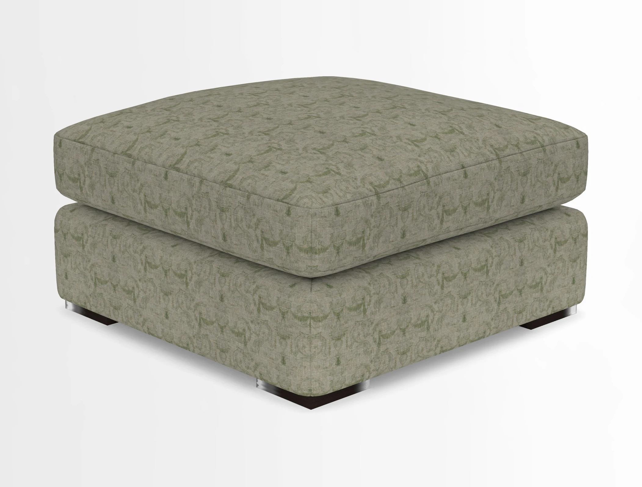 Stockbridge Combi Footstool in Two Tone Plain Biscuit