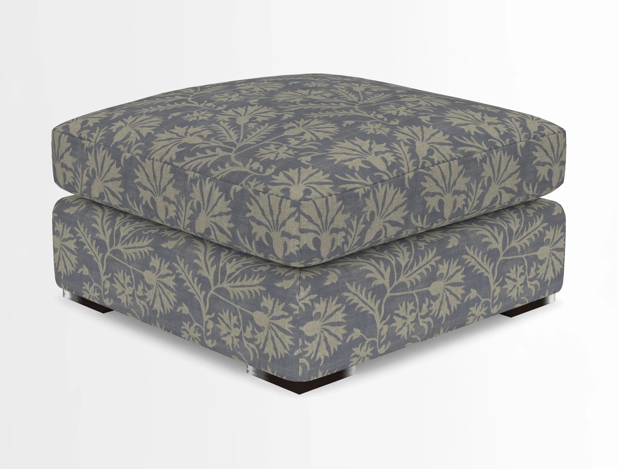 Stockbridge Combi Footstool in Two Tone Plain Biscuit