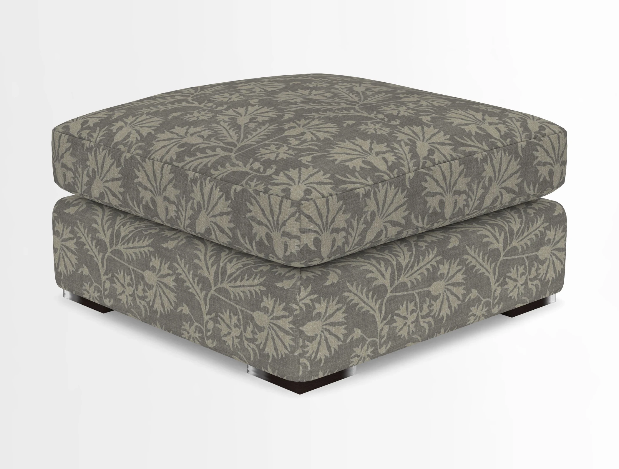 Stockbridge Combi Footstool in Two Tone Plain Biscuit