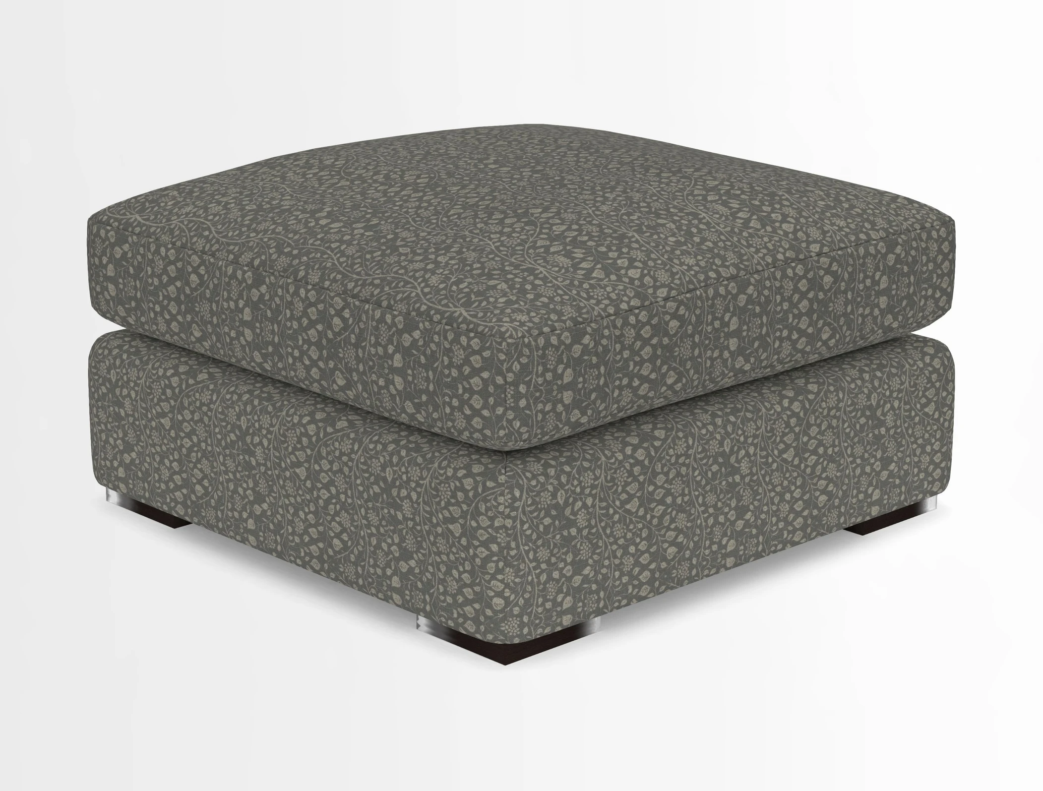 Stockbridge Combi Footstool in Two Tone Plain Biscuit