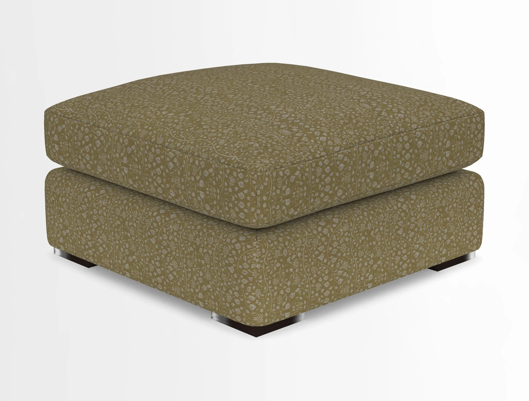 Stockbridge Combi Footstool in Two Tone Plain Biscuit