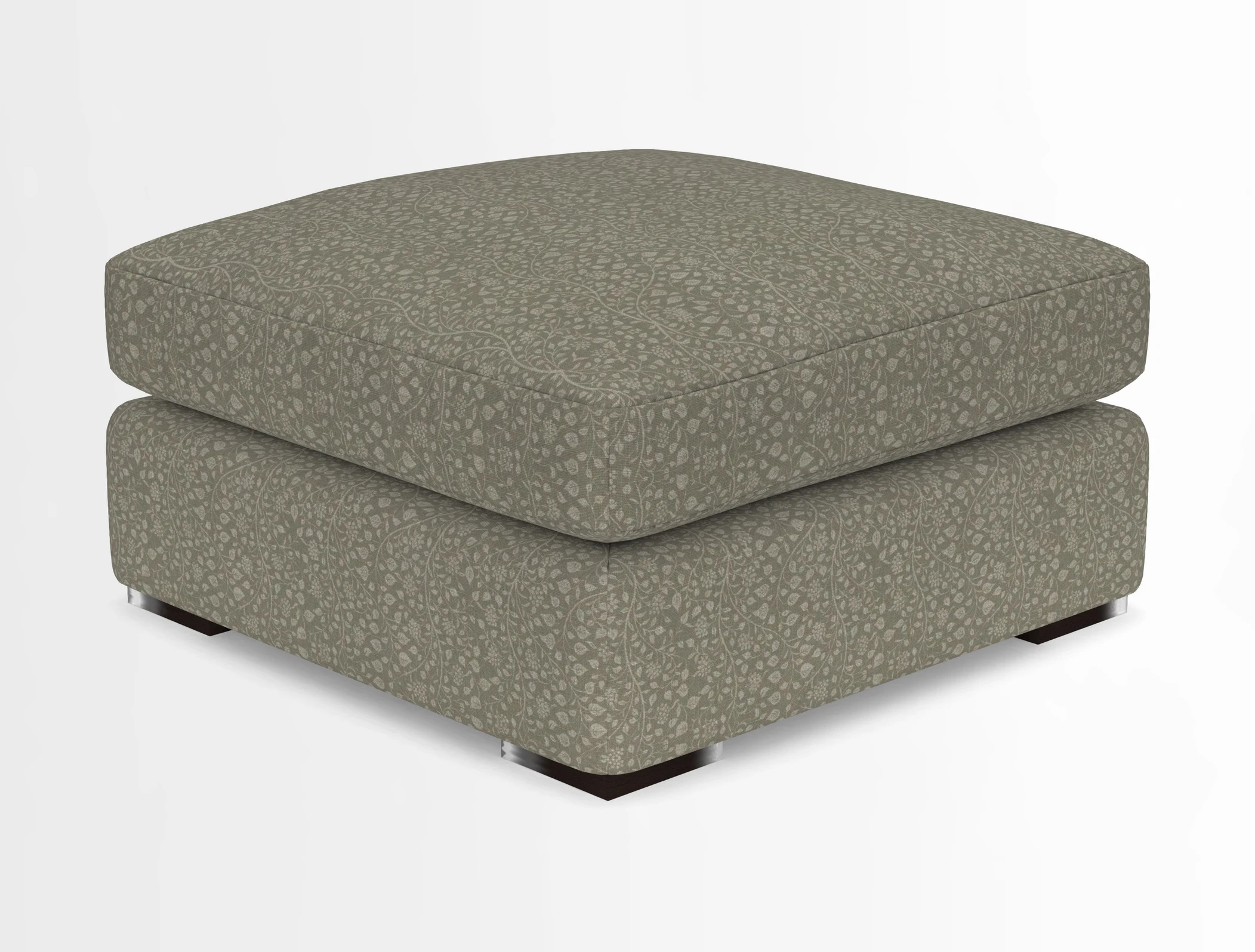 Stockbridge Combi Footstool in Two Tone Plain Biscuit