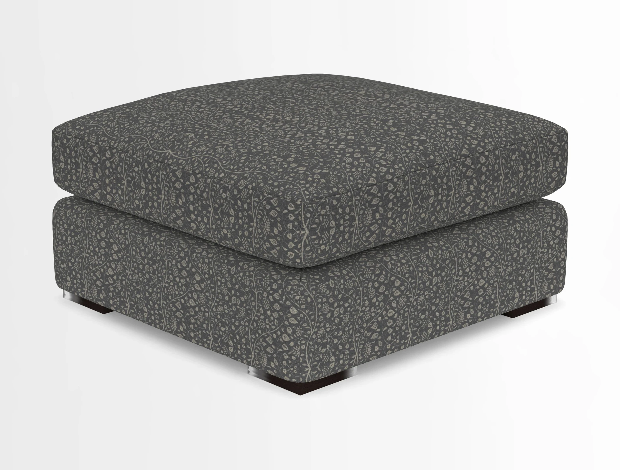 Stockbridge Combi Footstool in Two Tone Plain Biscuit