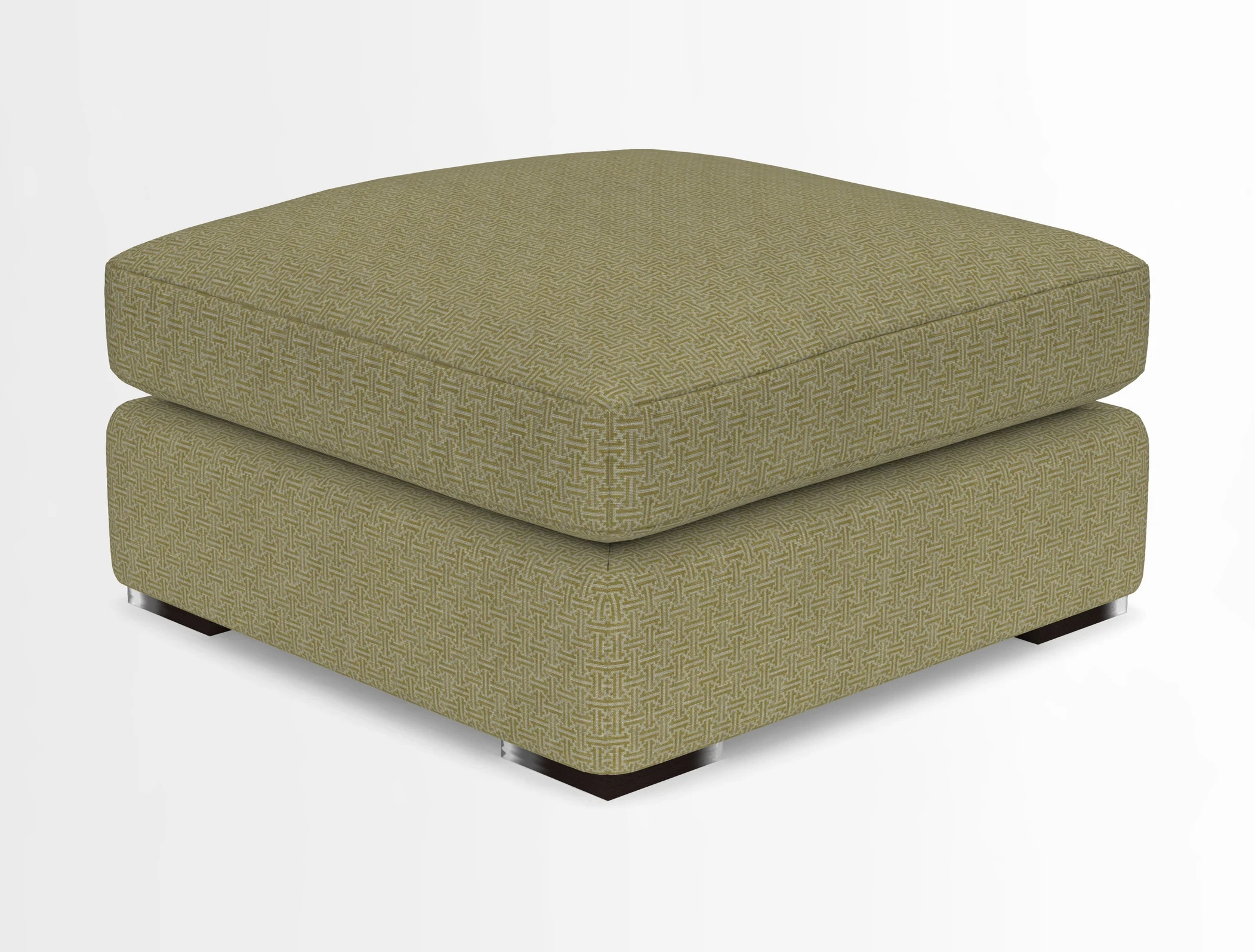 Stockbridge Combi Footstool in Two Tone Plain Biscuit