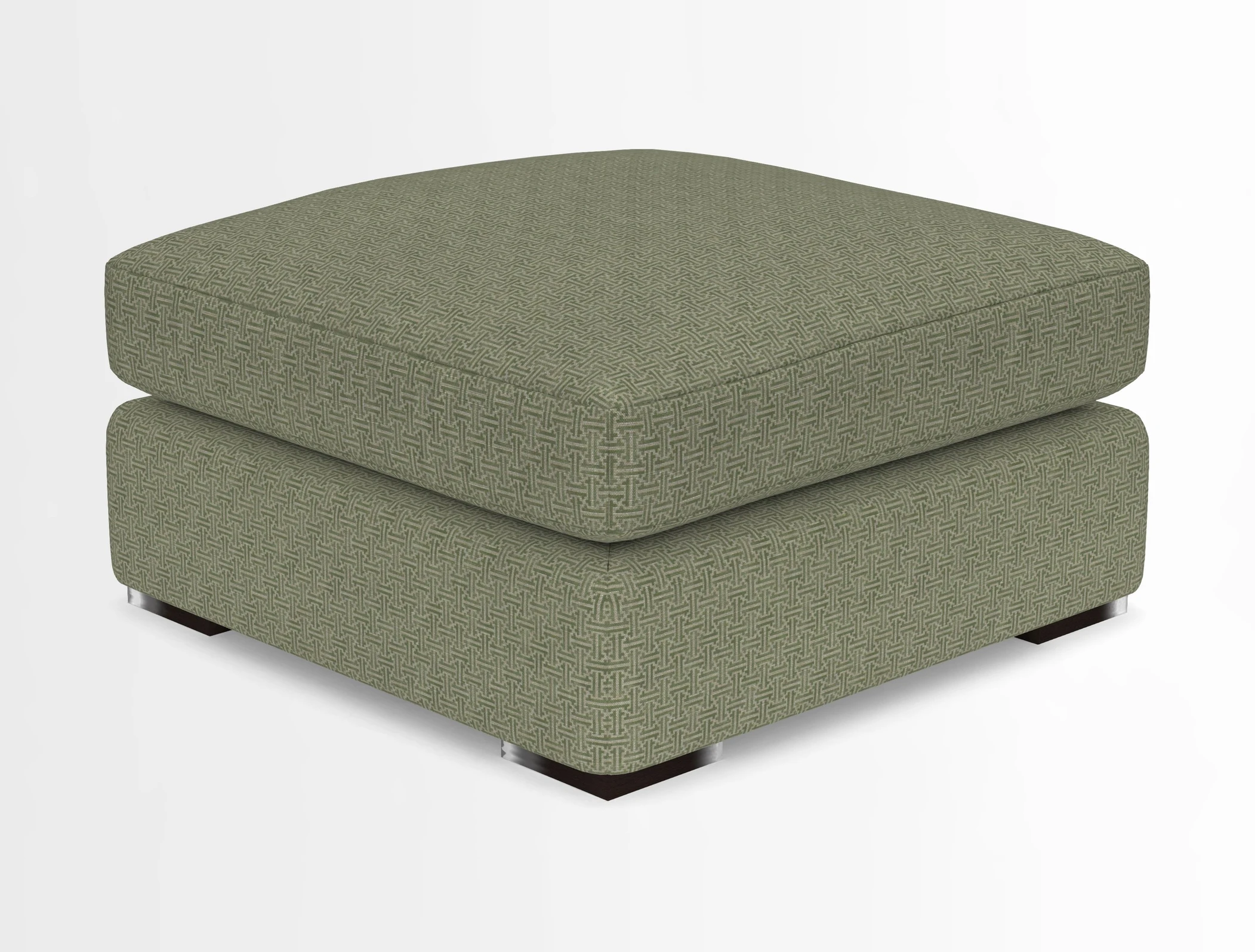Stockbridge Combi Footstool in Two Tone Plain Biscuit