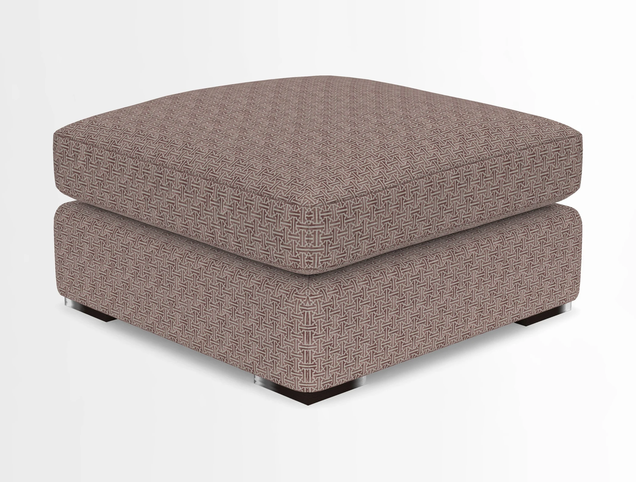 Stockbridge Combi Footstool in Two Tone Plain Biscuit
