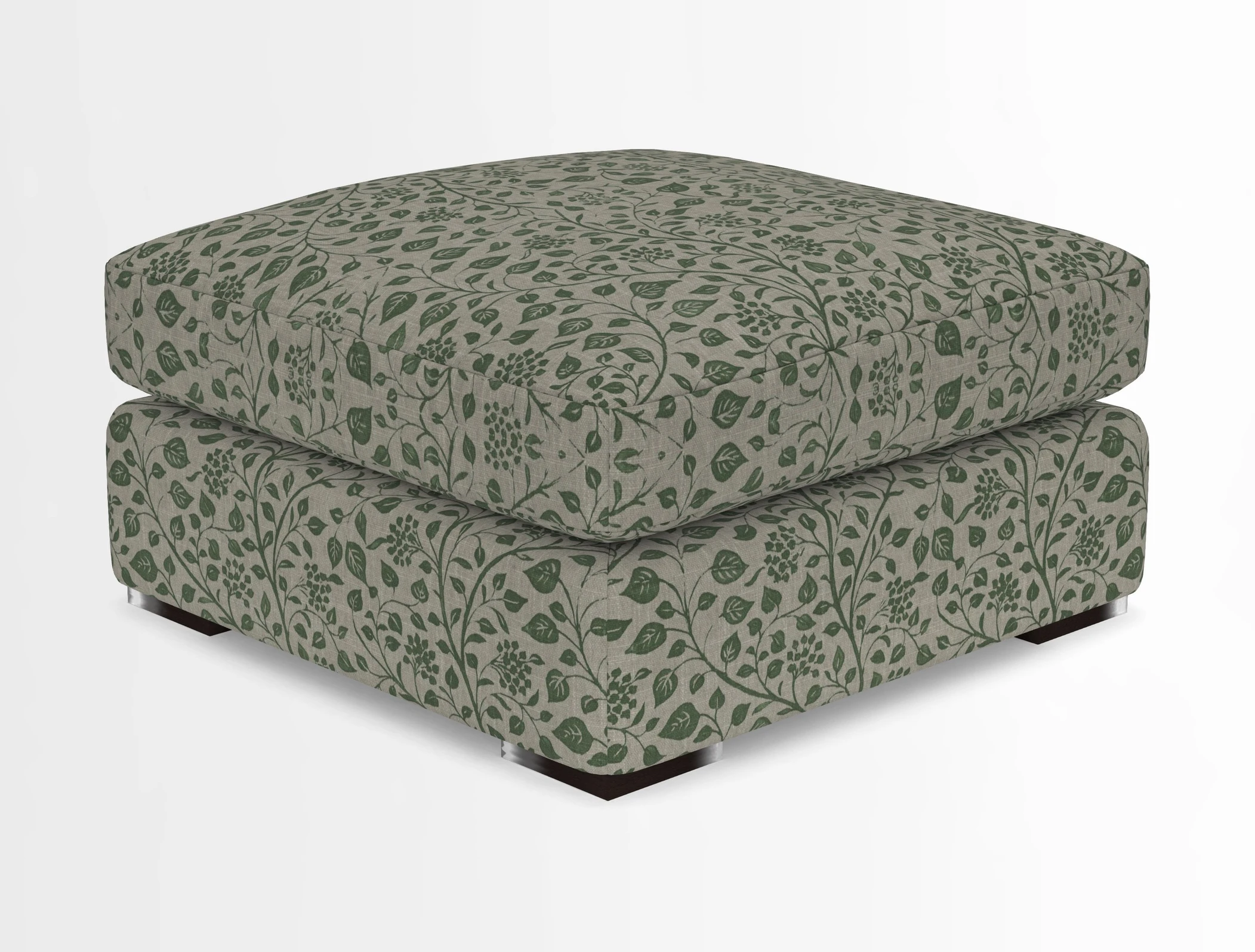 Stockbridge Combi Footstool in Two Tone Plain Biscuit