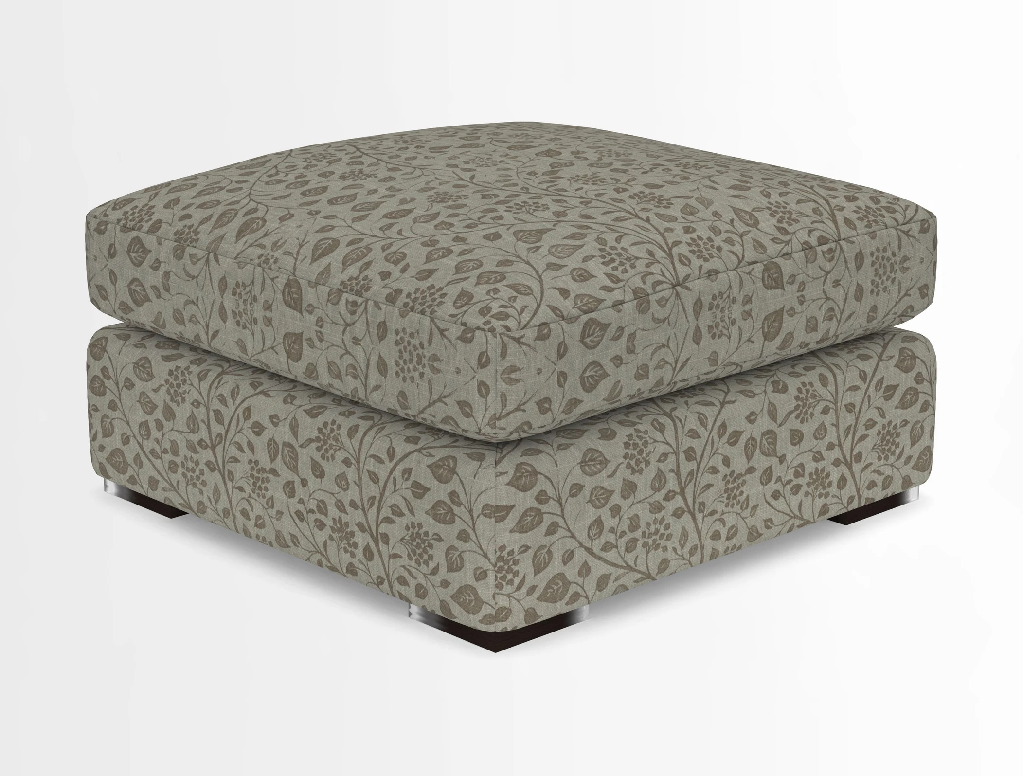 Stockbridge Combi Footstool in Two Tone Plain Biscuit
