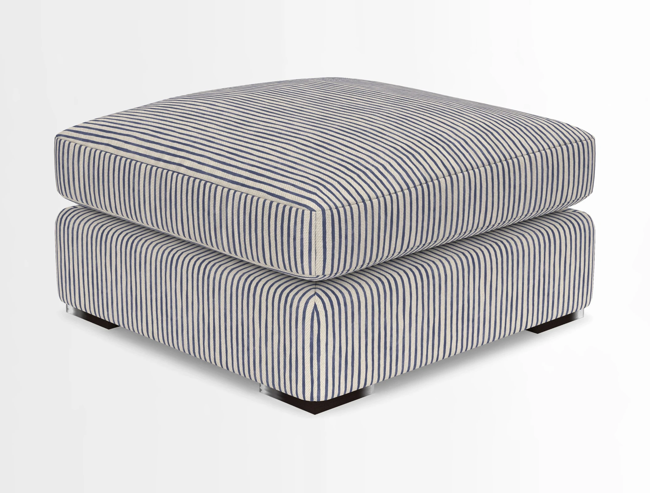 Stockbridge Combi Footstool in Two Tone Plain Biscuit