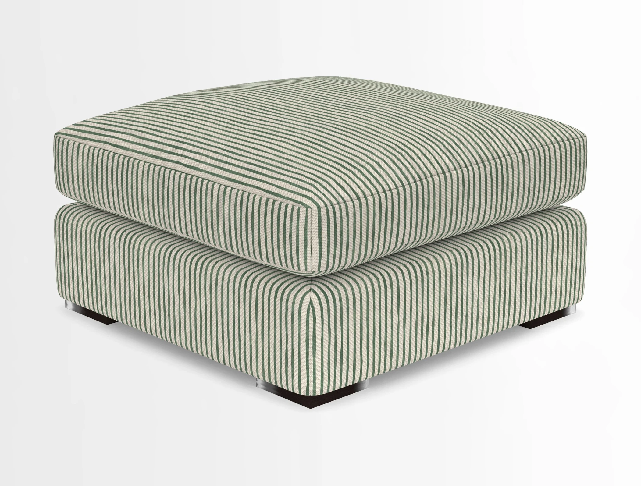 Stockbridge Combi Footstool in Two Tone Plain Biscuit