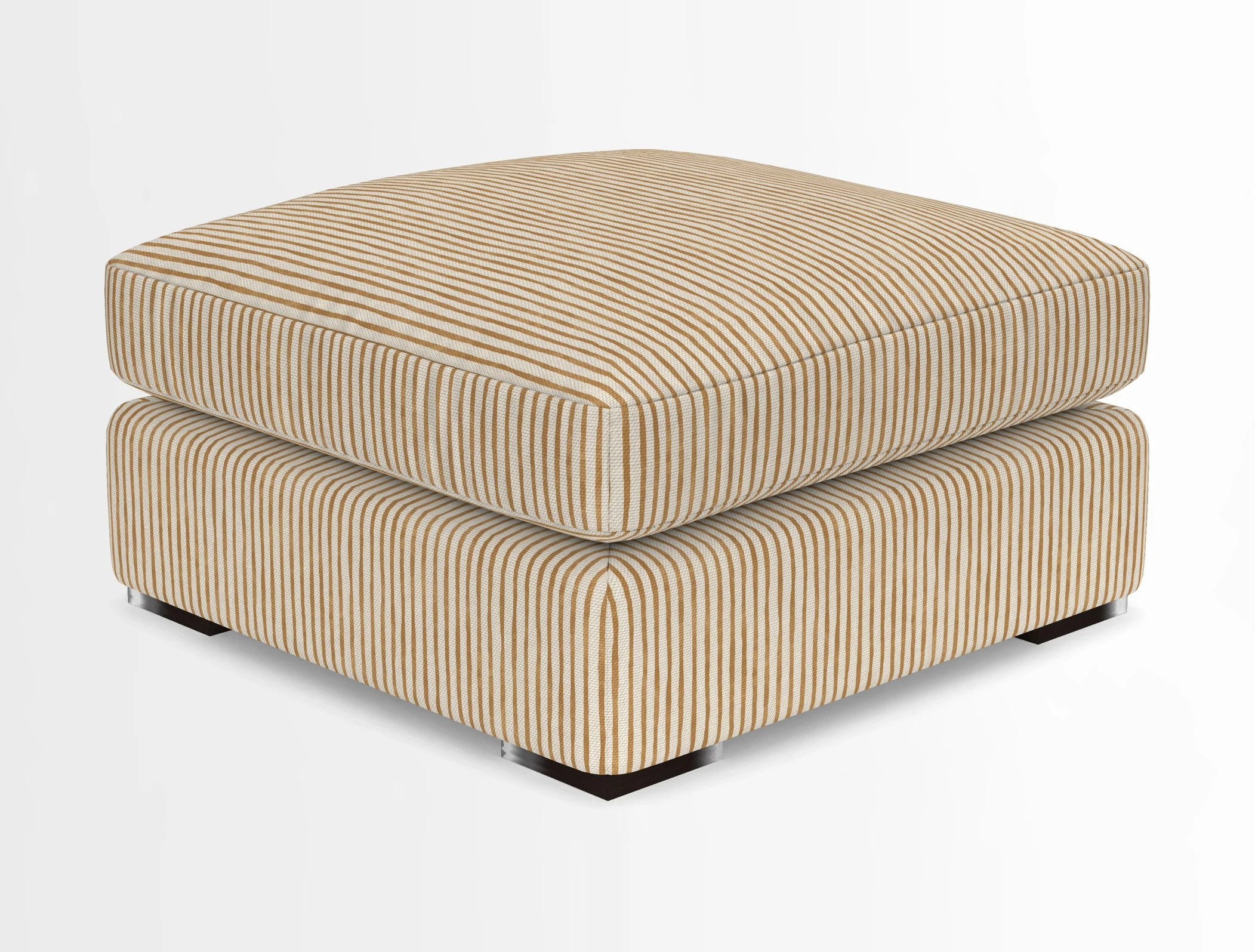 Stockbridge Combi Footstool in Two Tone Plain Biscuit