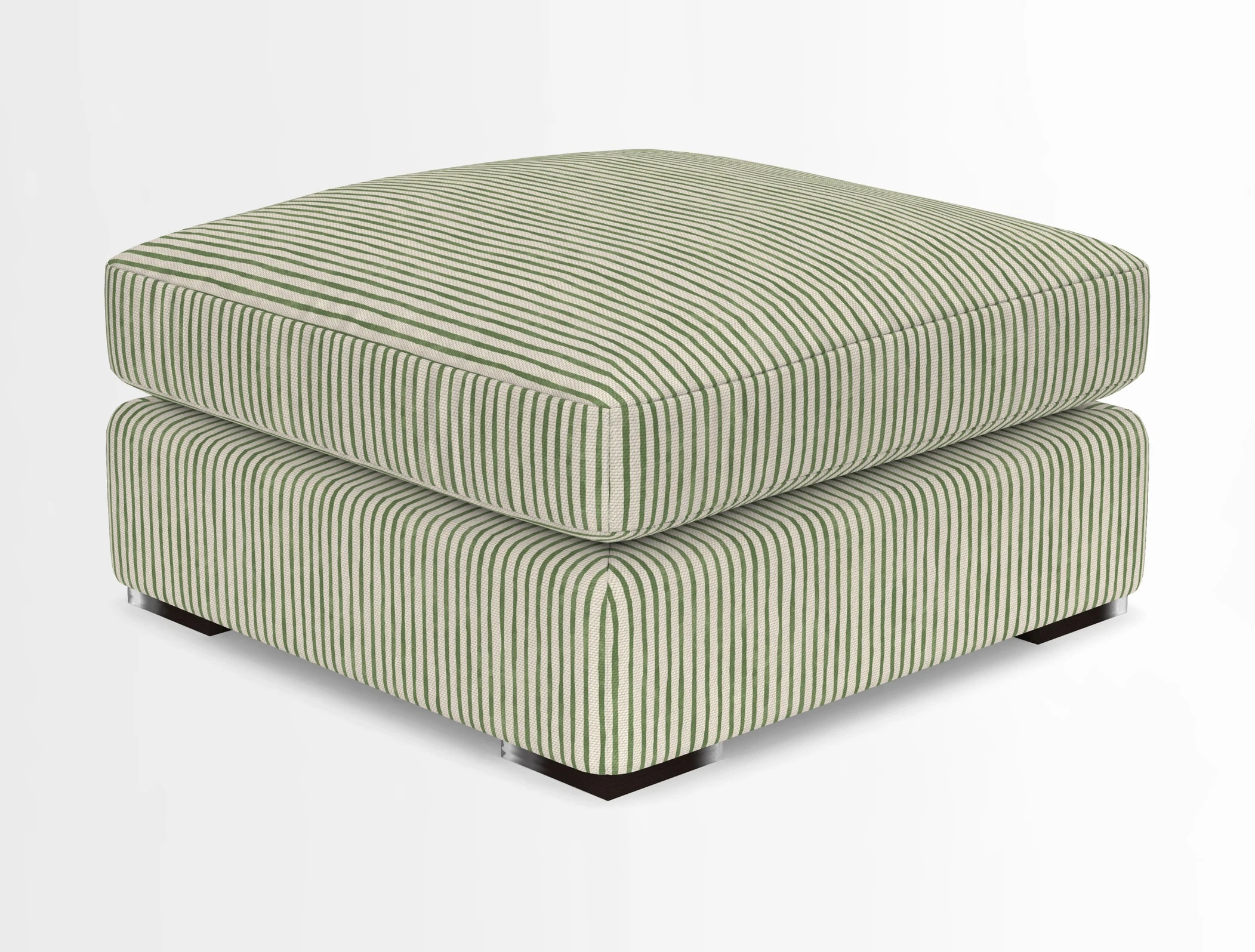 Stockbridge Combi Footstool in Two Tone Plain Biscuit