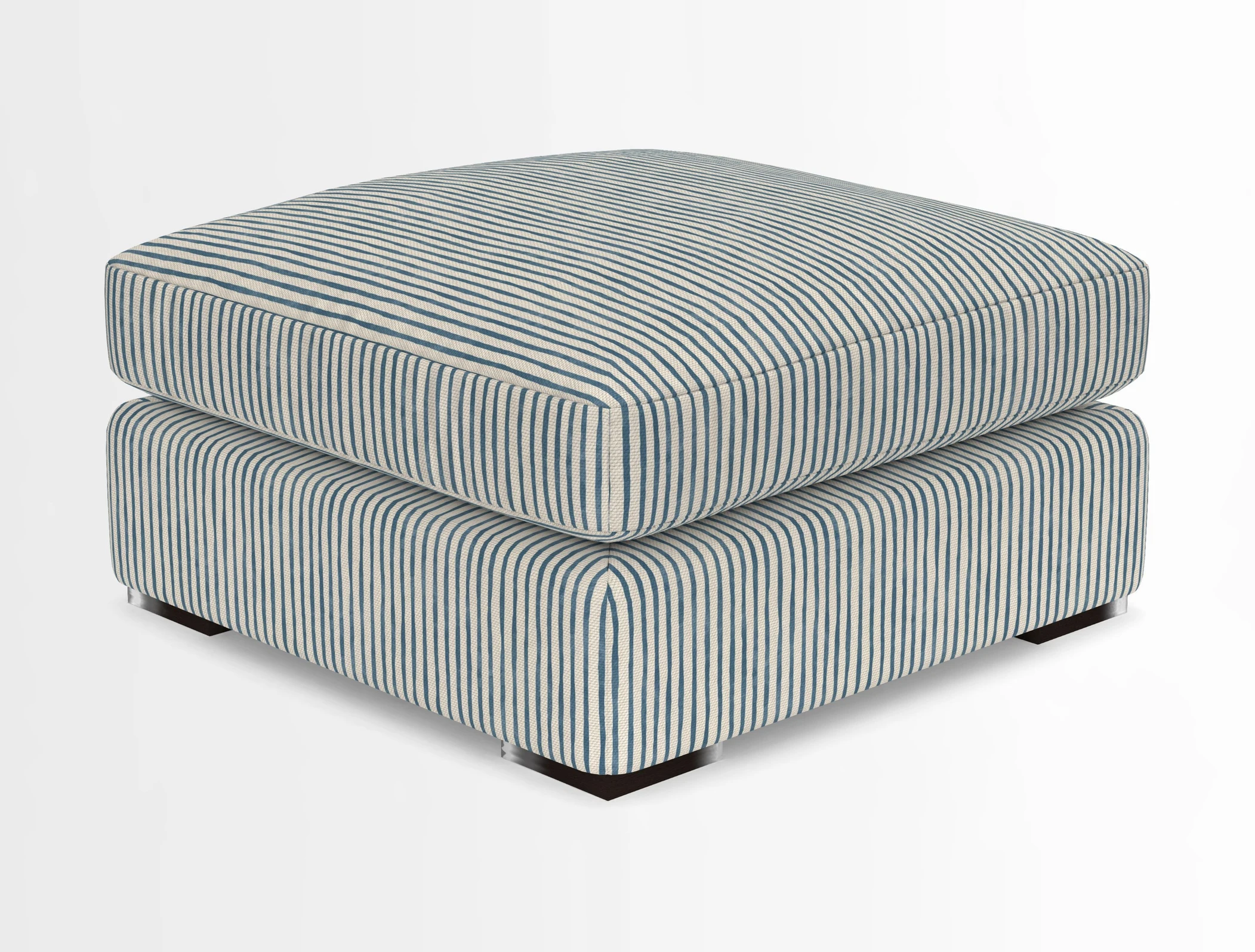 Stockbridge Combi Footstool in Two Tone Plain Biscuit