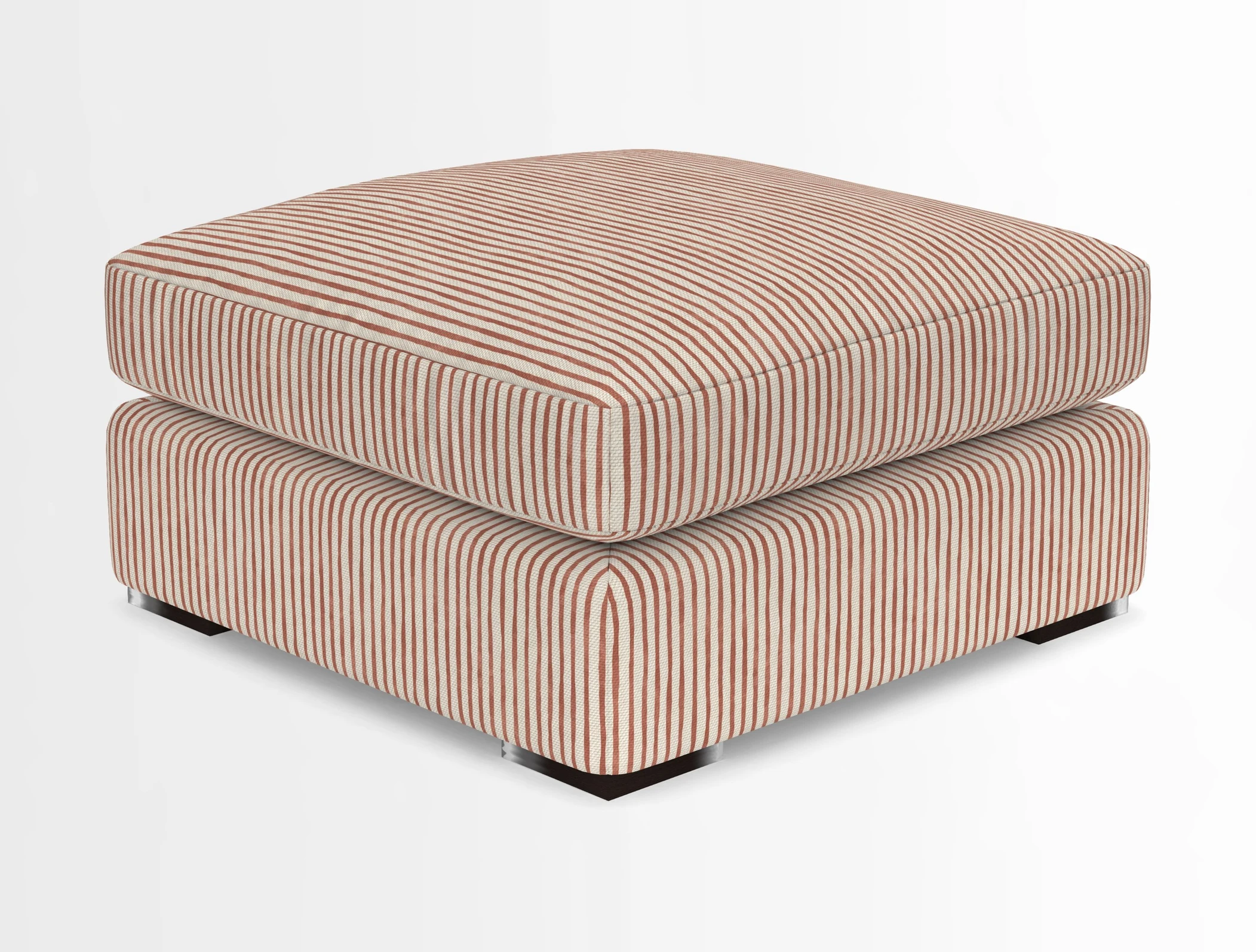 Stockbridge Combi Footstool in Two Tone Plain Biscuit