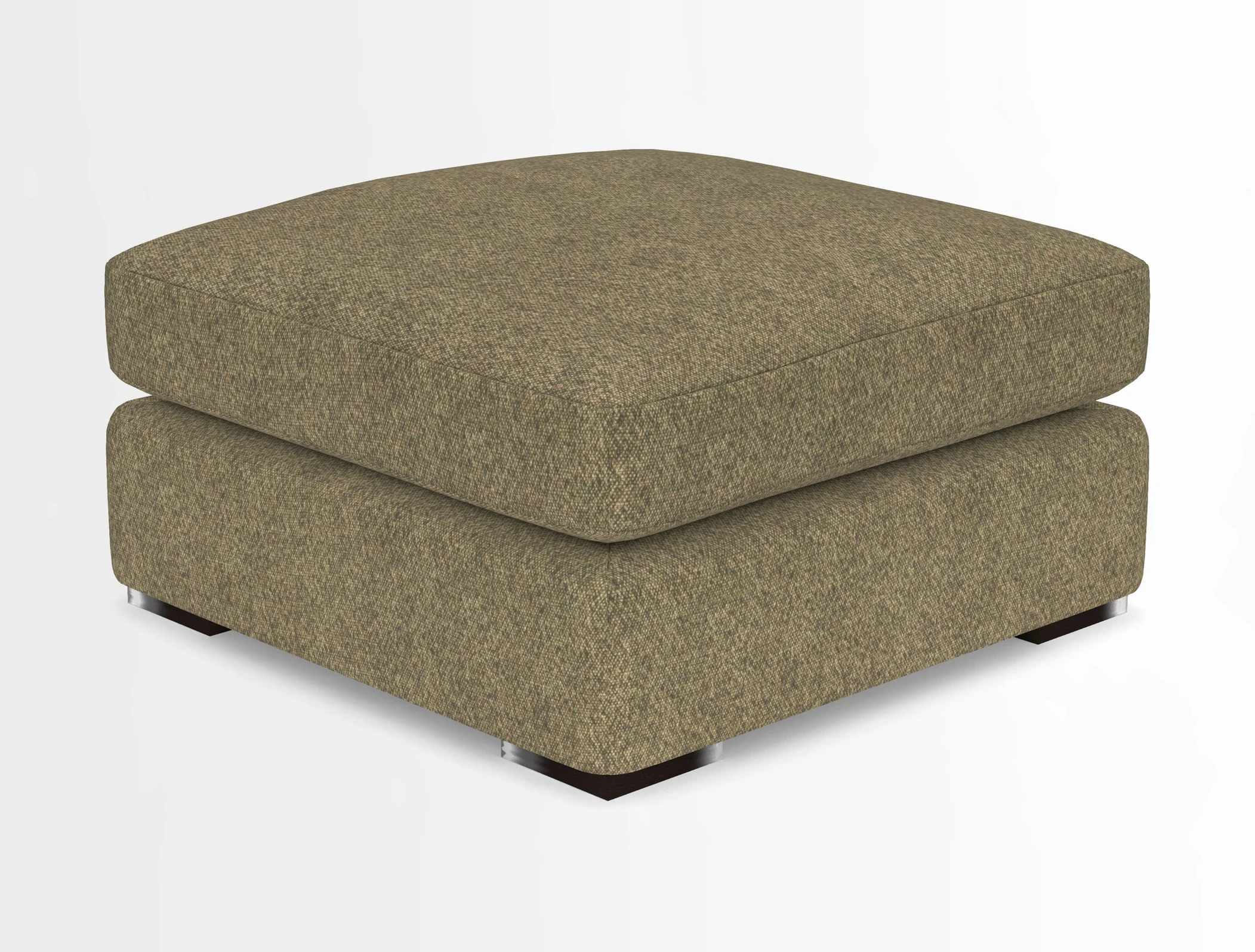 Stockbridge Combi Footstool in Two Tone Plain Biscuit