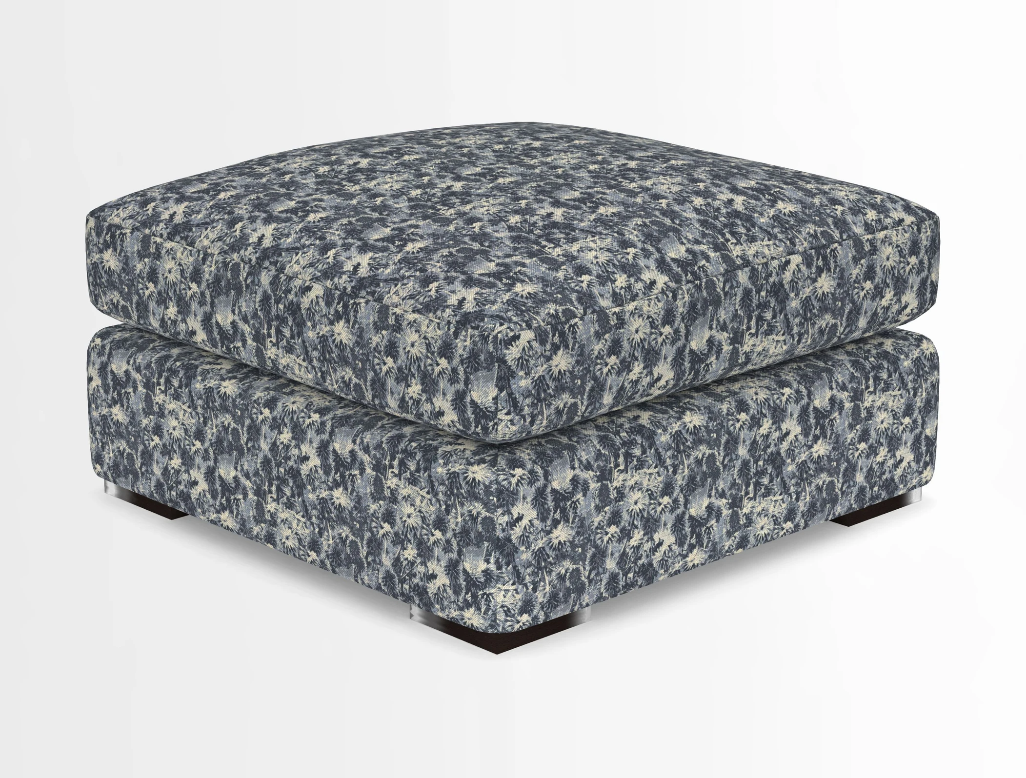 Stockbridge Combi Footstool in Two Tone Plain Biscuit