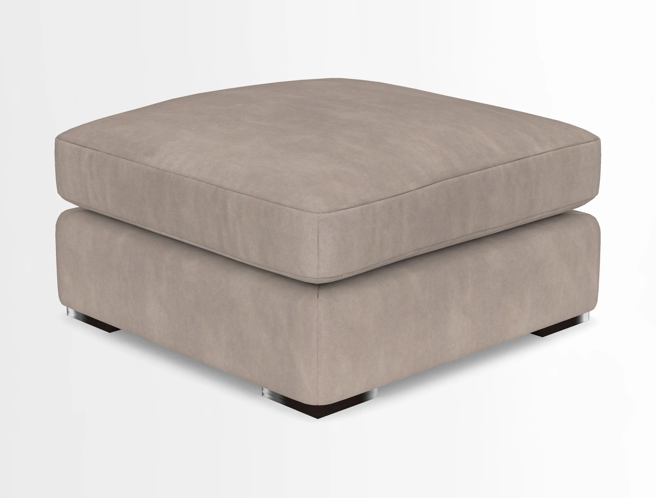 Stockbridge Combi Footstool in Two Tone Plain Biscuit