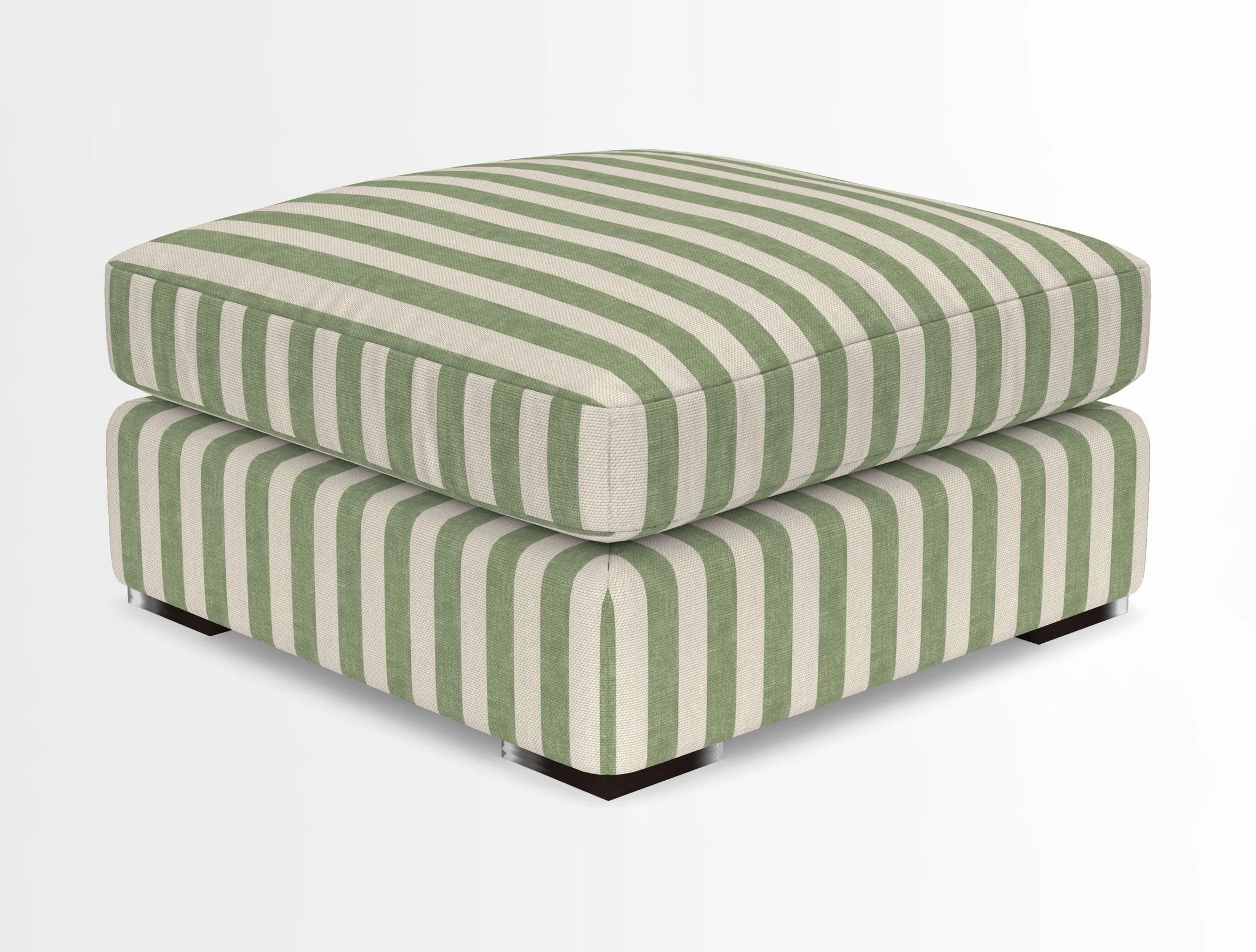 Stockbridge Combi Footstool in Two Tone Plain Biscuit
