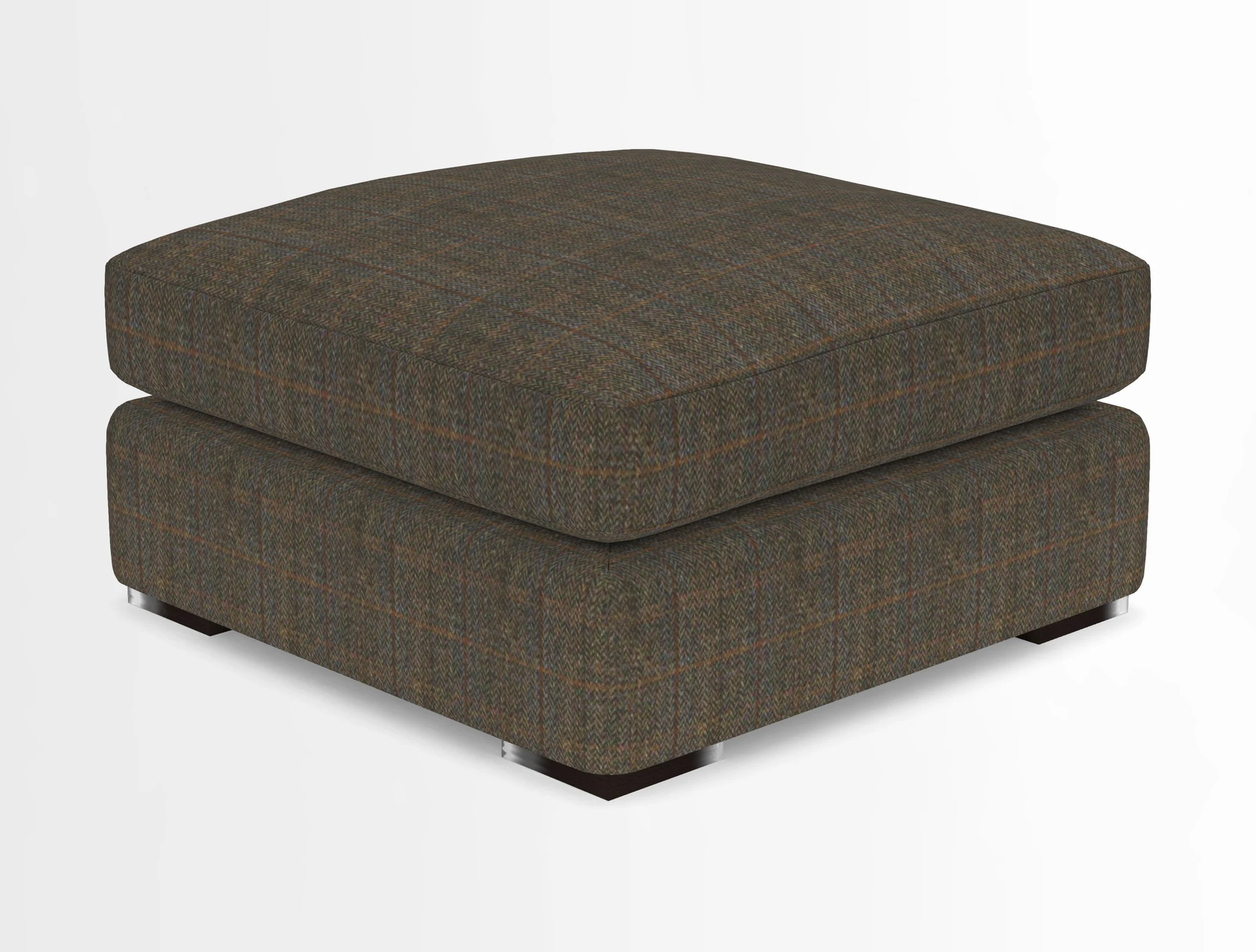 Stockbridge Combi Footstool in Two Tone Plain Biscuit