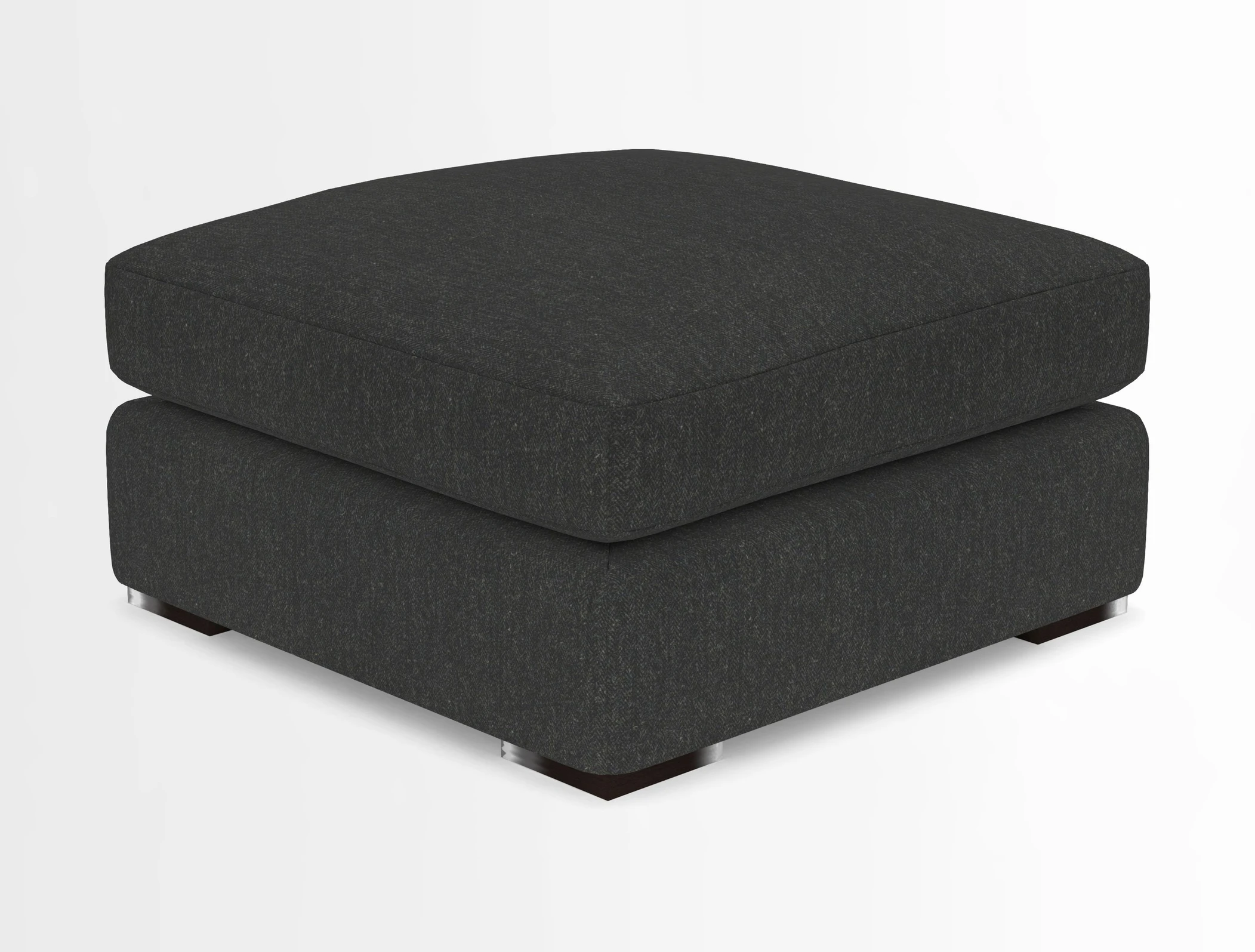 Stockbridge Combi Footstool in Two Tone Plain Biscuit