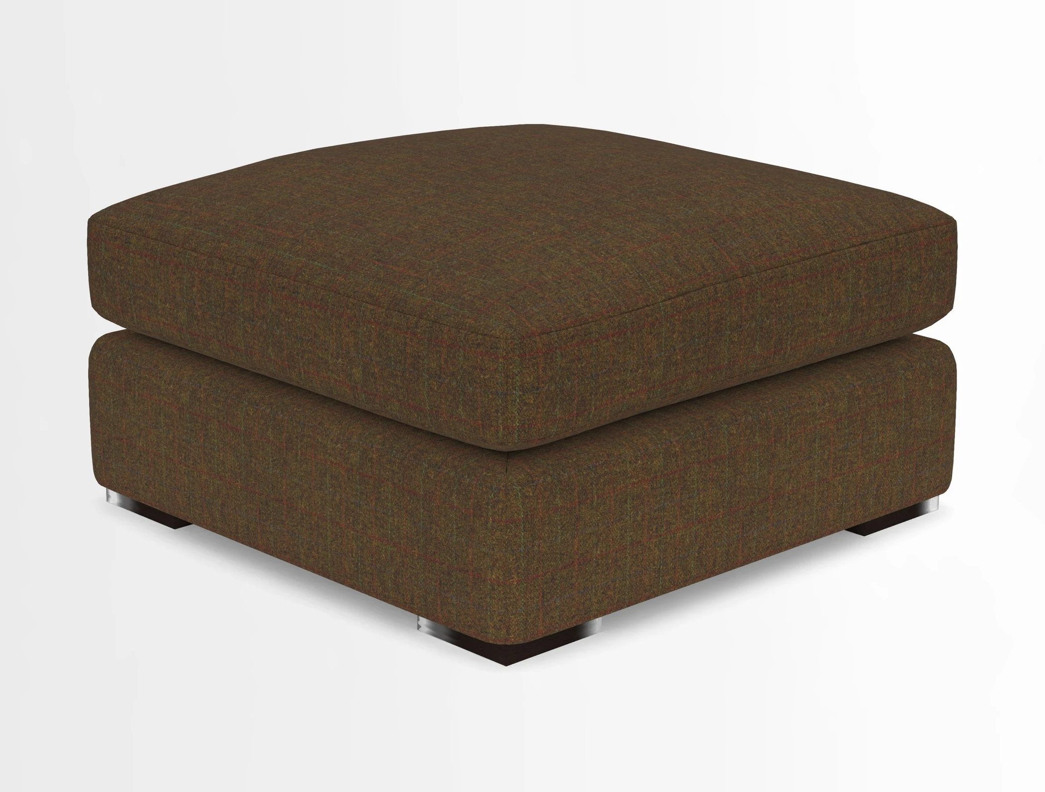 Stockbridge Combi Footstool in Two Tone Plain Biscuit