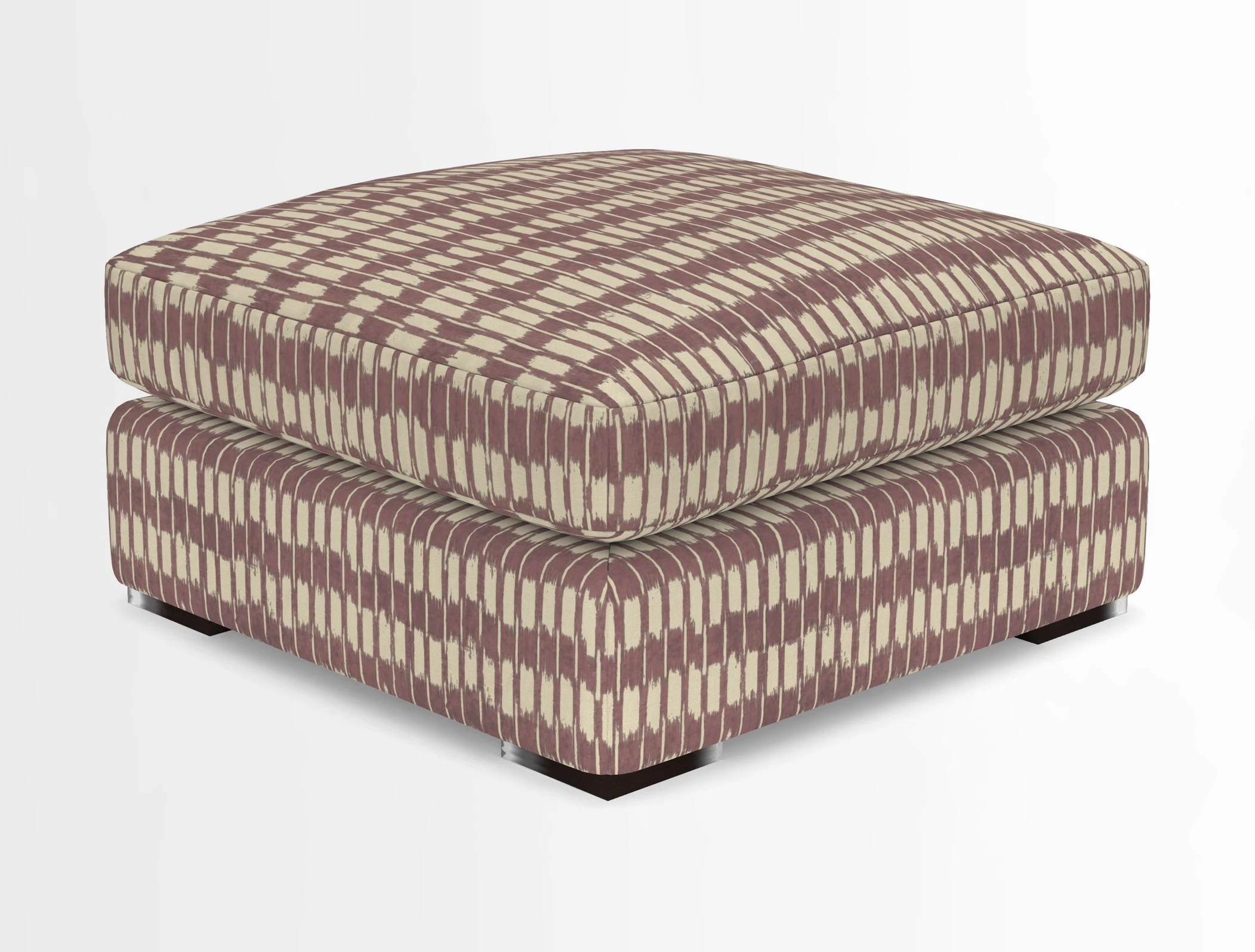 Stockbridge Combi Footstool in Two Tone Plain Biscuit