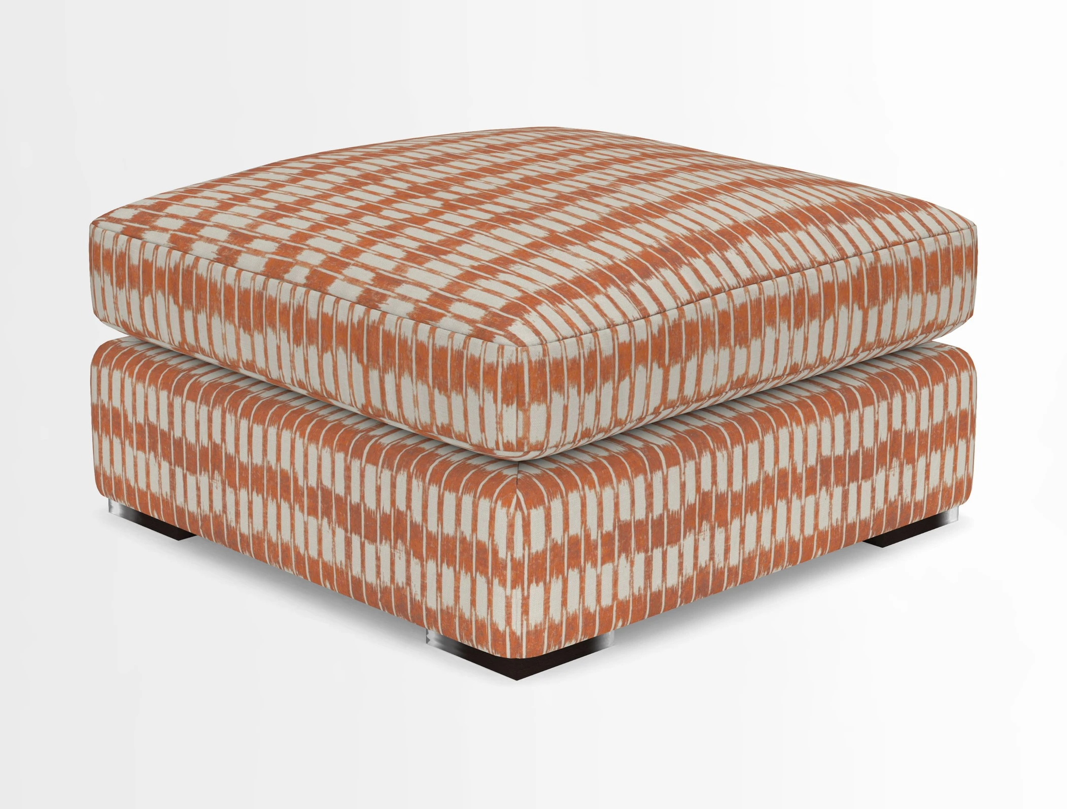Stockbridge Combi Footstool in Two Tone Plain Biscuit