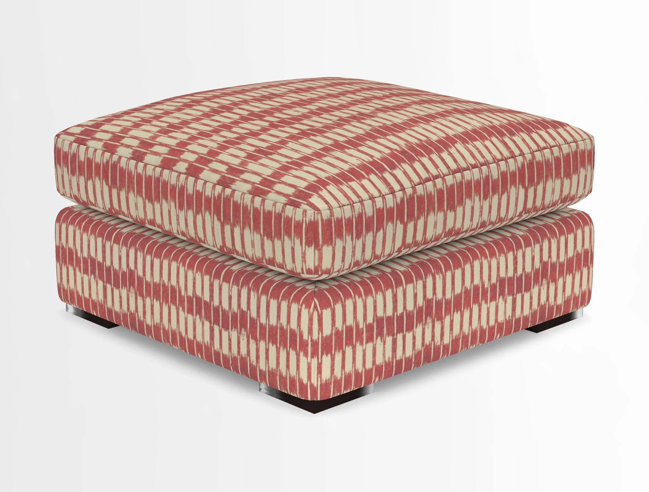 Stockbridge Combi Footstool in Two Tone Plain Biscuit