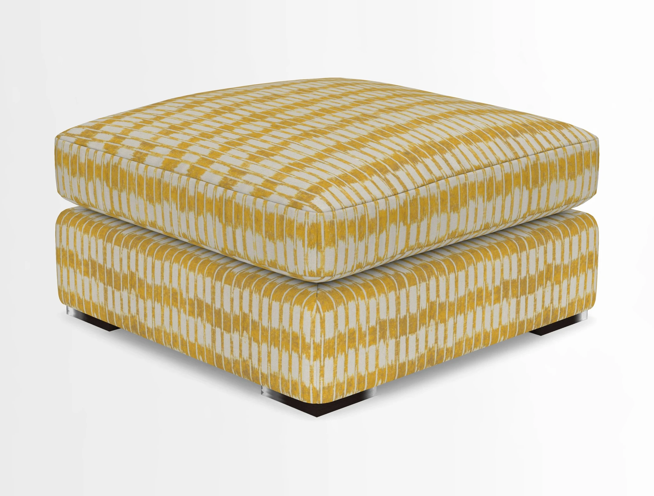 Stockbridge Combi Footstool in Two Tone Plain Biscuit