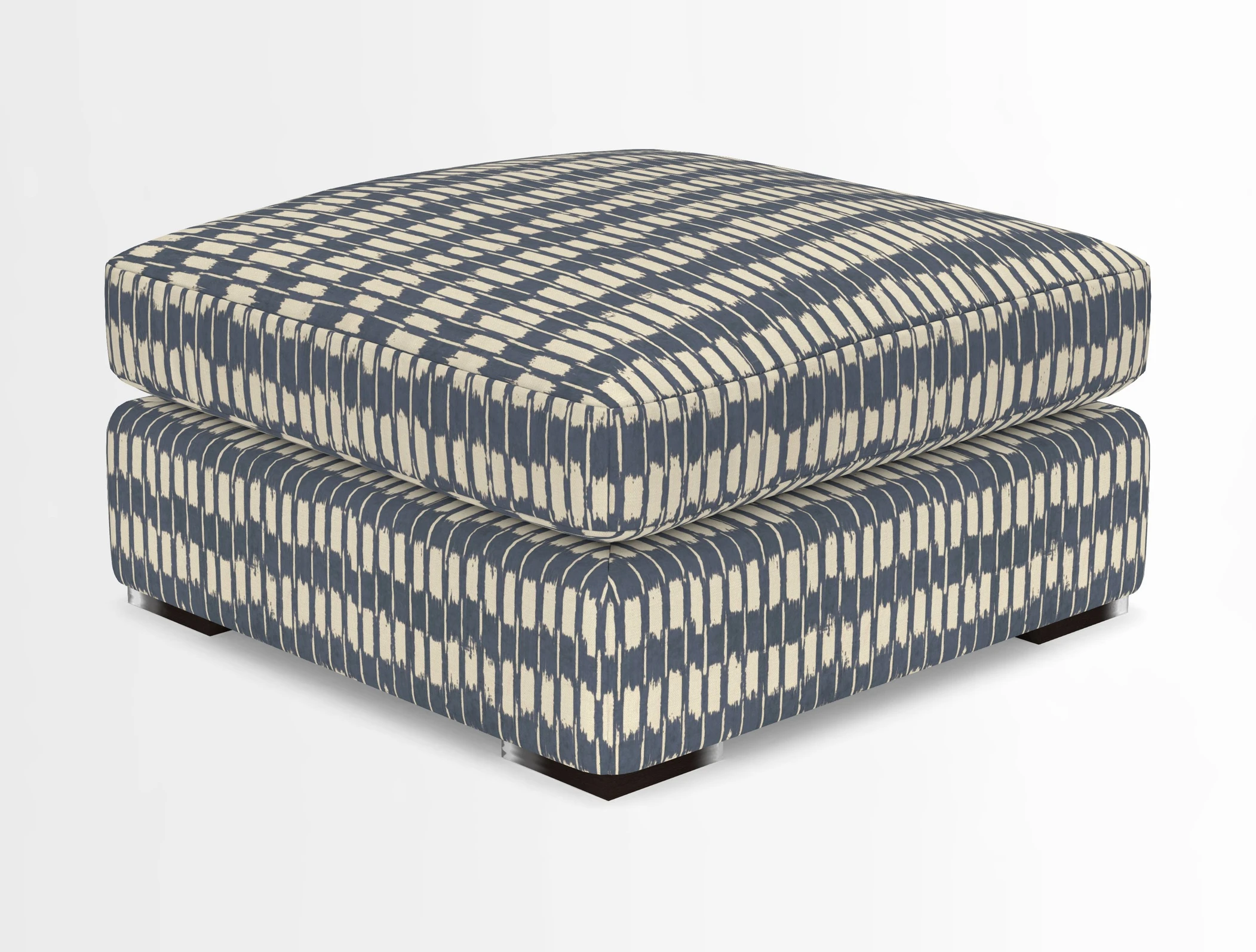 Stockbridge Combi Footstool in Two Tone Plain Biscuit