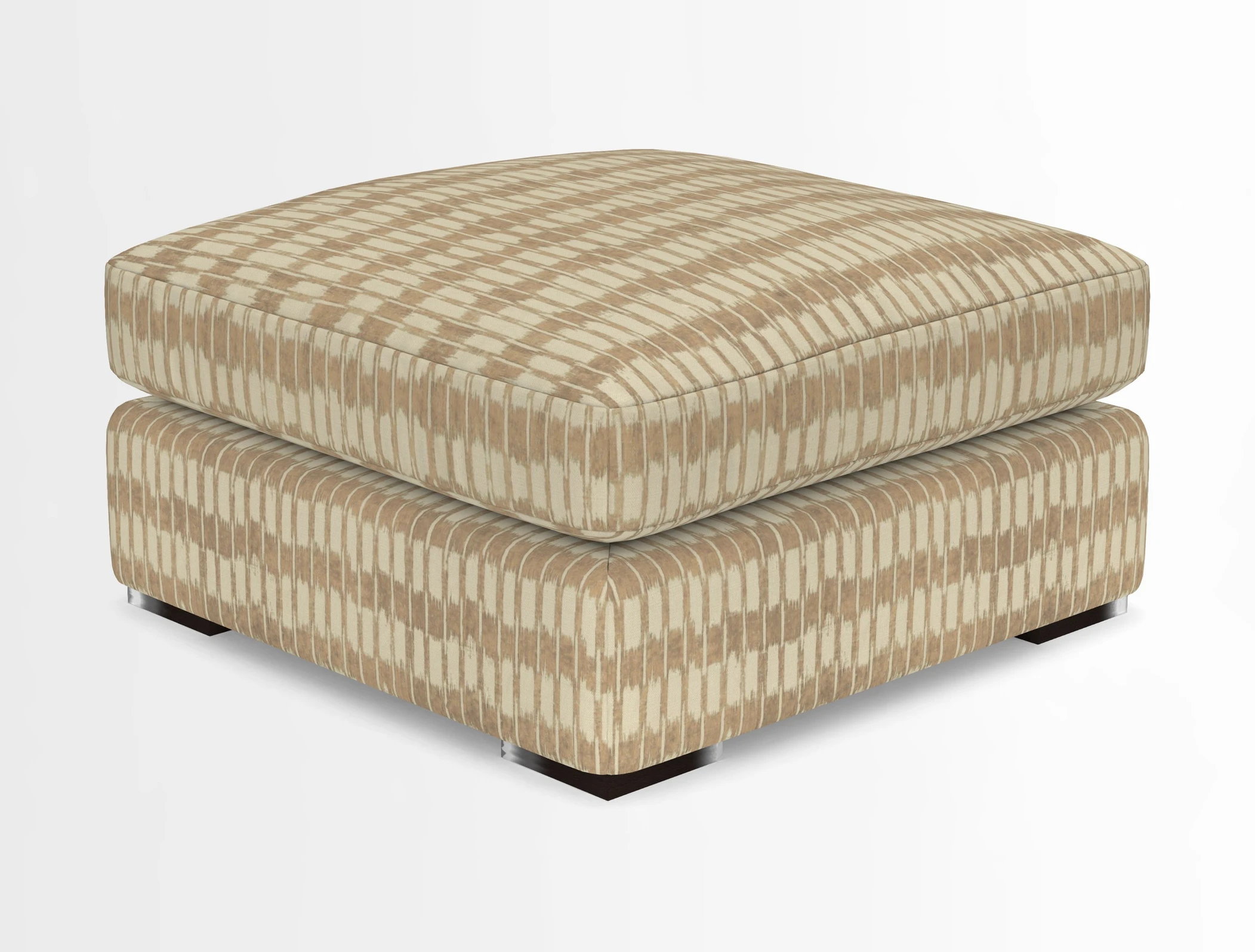 Stockbridge Combi Footstool in Two Tone Plain Biscuit