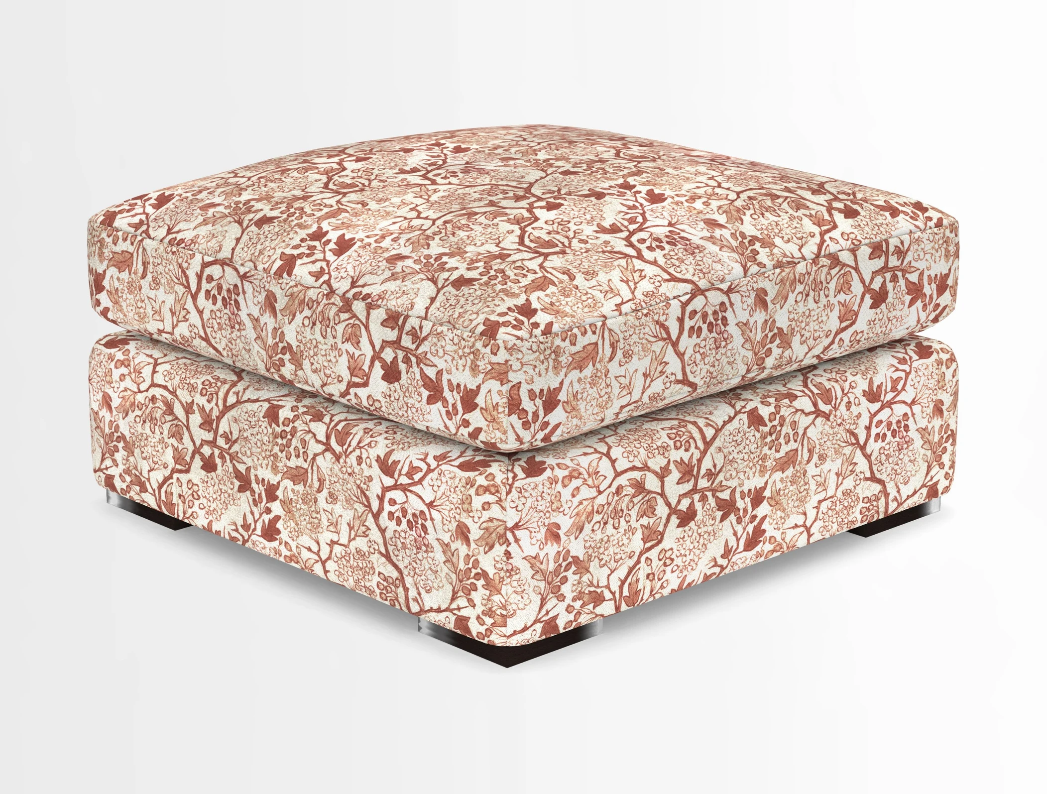 Stockbridge Combi Footstool in Two Tone Plain Biscuit