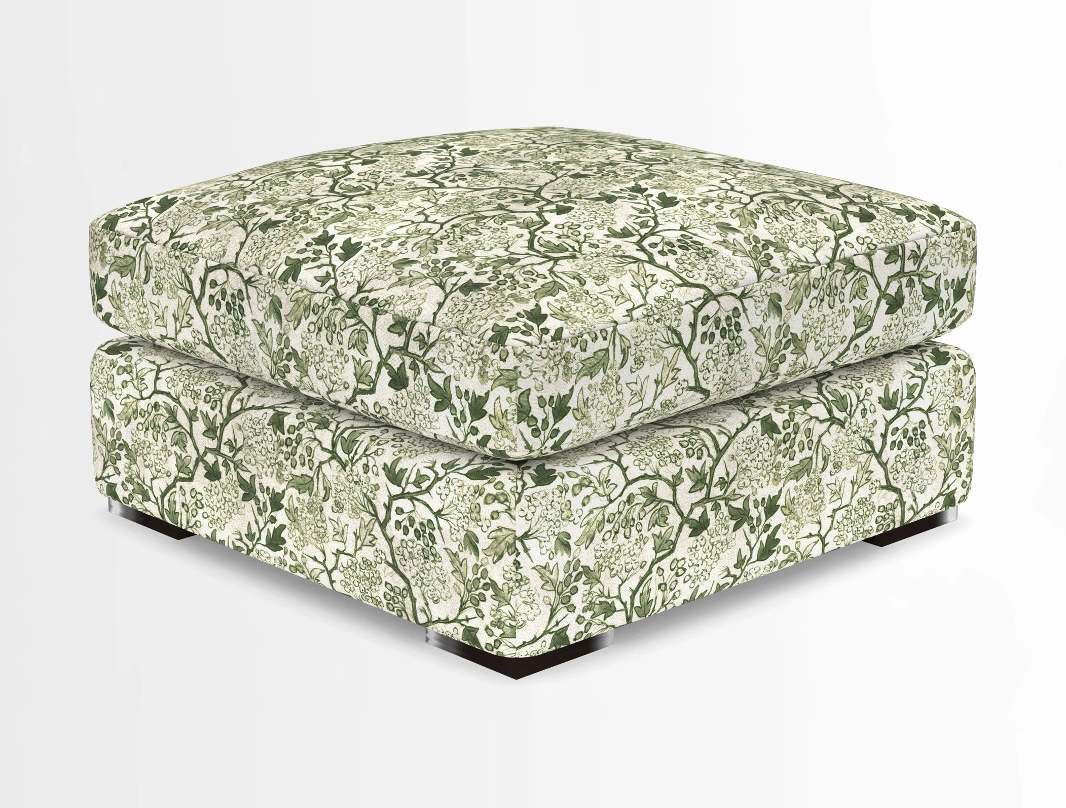 Stockbridge Combi Footstool in Two Tone Plain Biscuit
