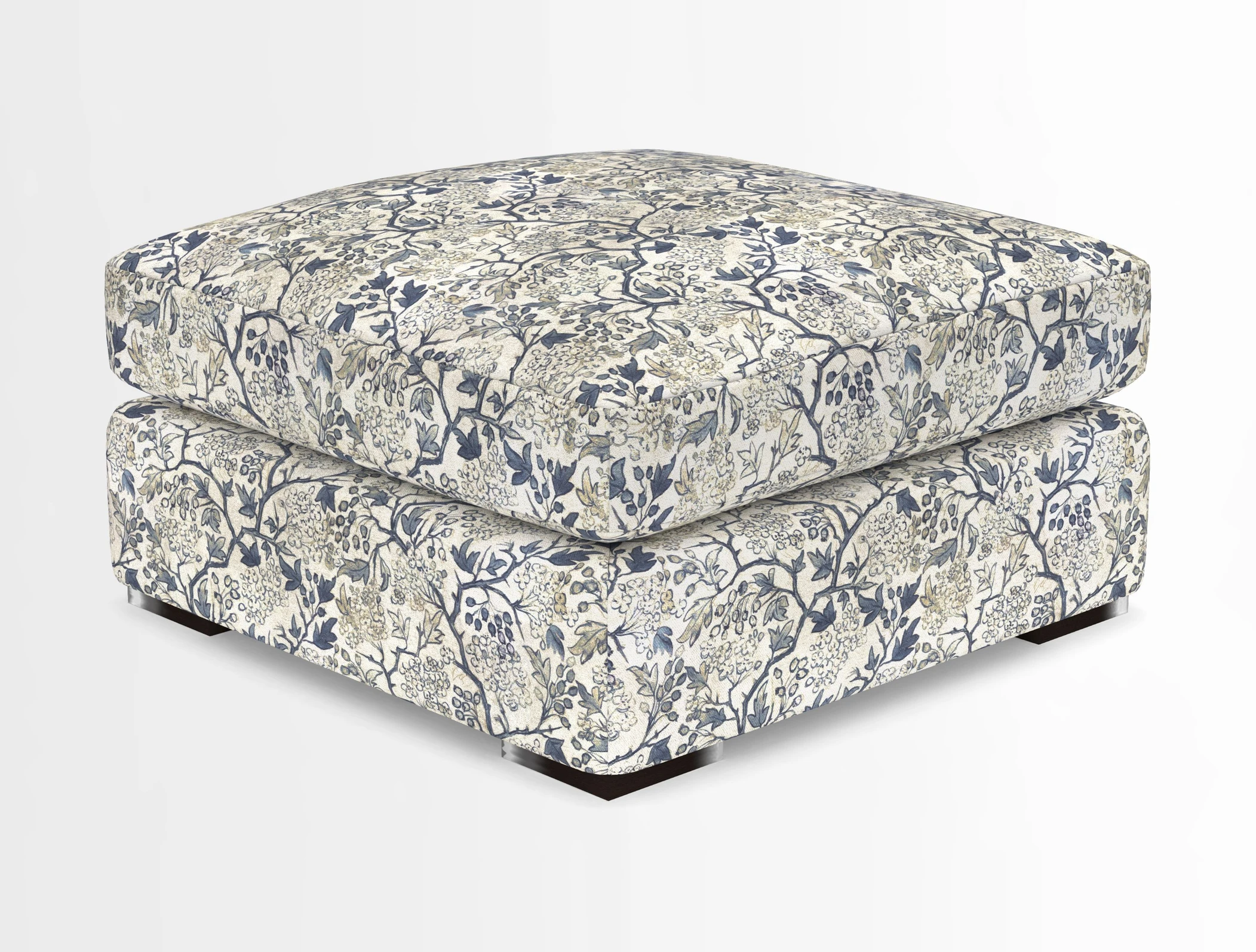 Stockbridge Combi Footstool in Two Tone Plain Biscuit